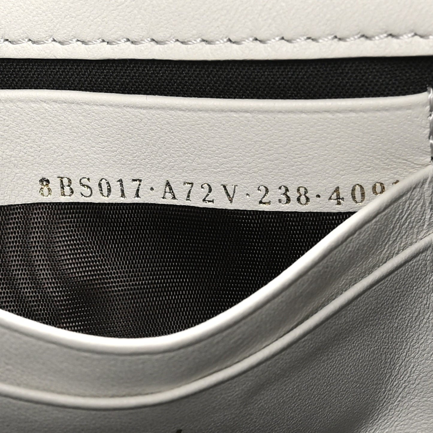 Nappa FF 1974 Embossed Mini Baguette White