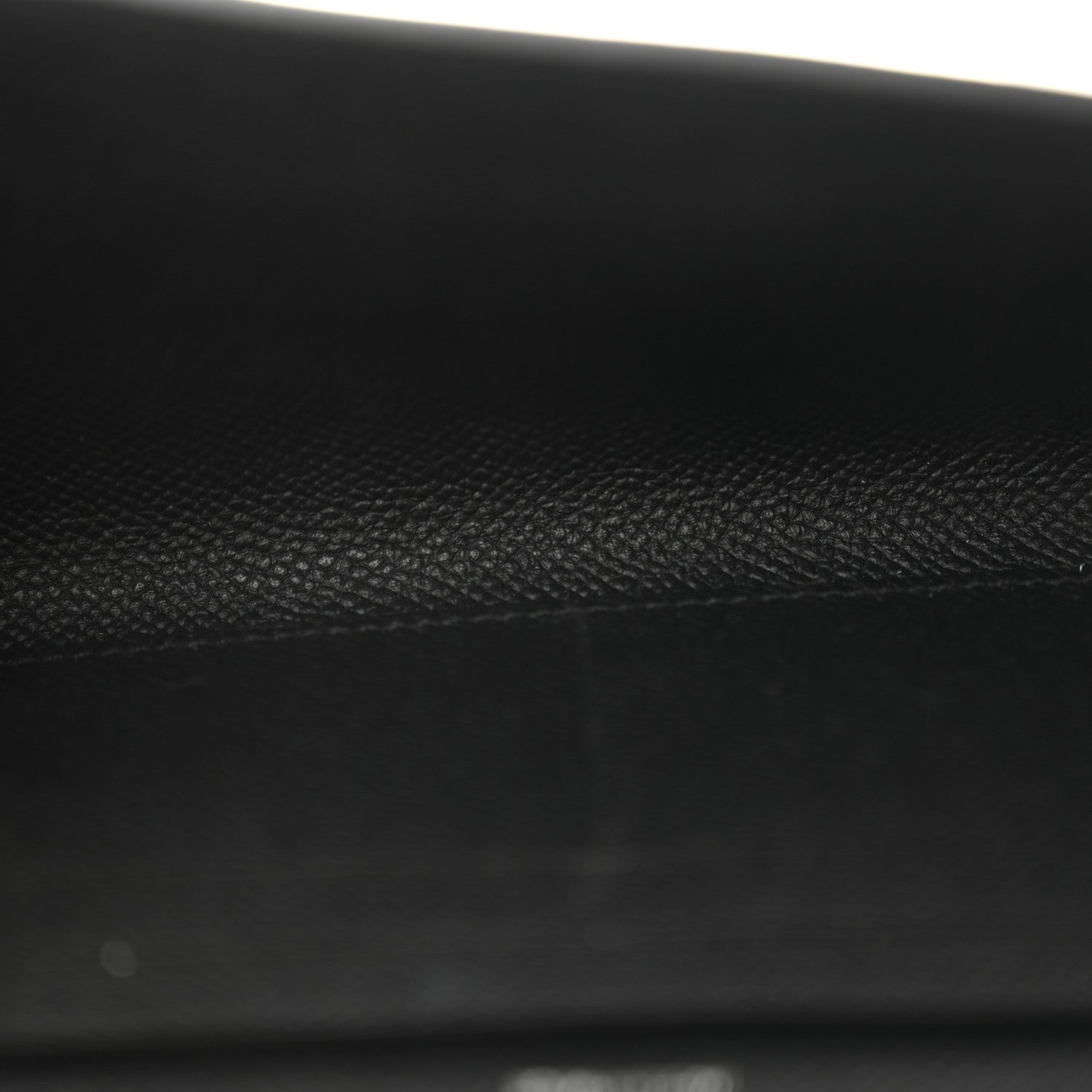 Hermes Epsom Enamel Maillon Wallet To Go Black 5 of 9