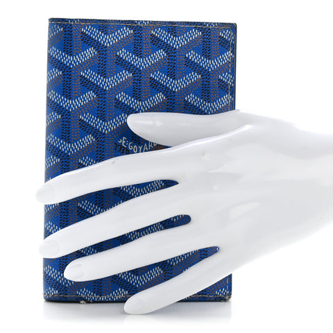 Goyardine Grenelle Passport Wallet Sky Blue