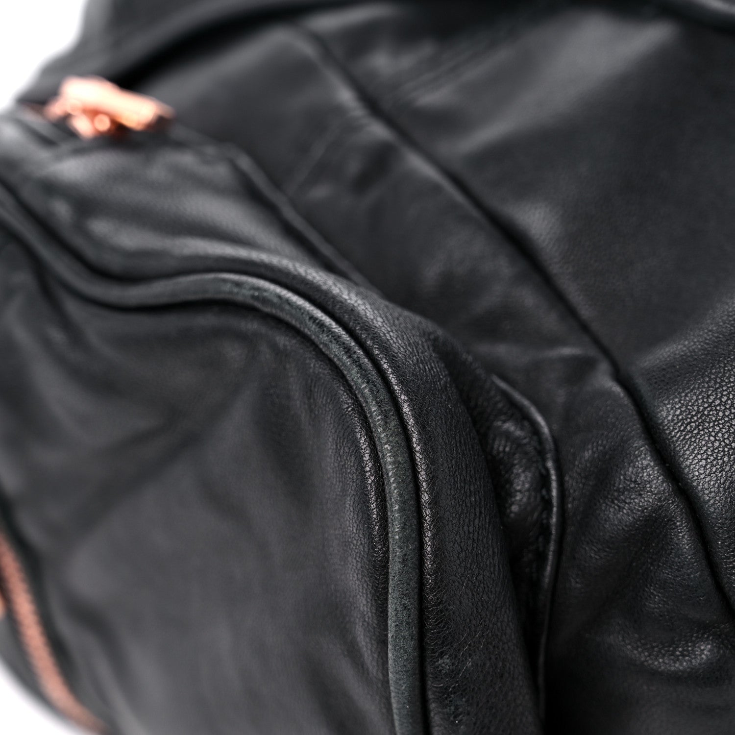 Alexander Wang Lambskin Marti Backpack Washed Black Rose Gold Hardware 7 of 14