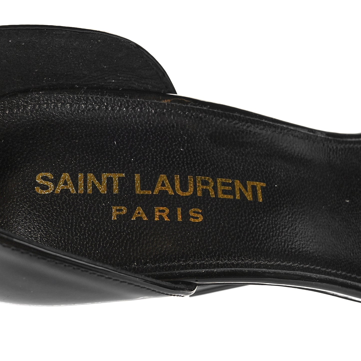 Patent Calfskin Opyum 110 Sandals 36 Black