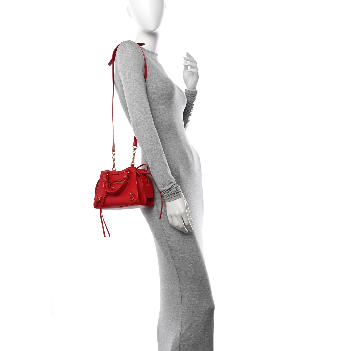 Smooth Calfskin Neo Classic Gold Hardware Mini City Red