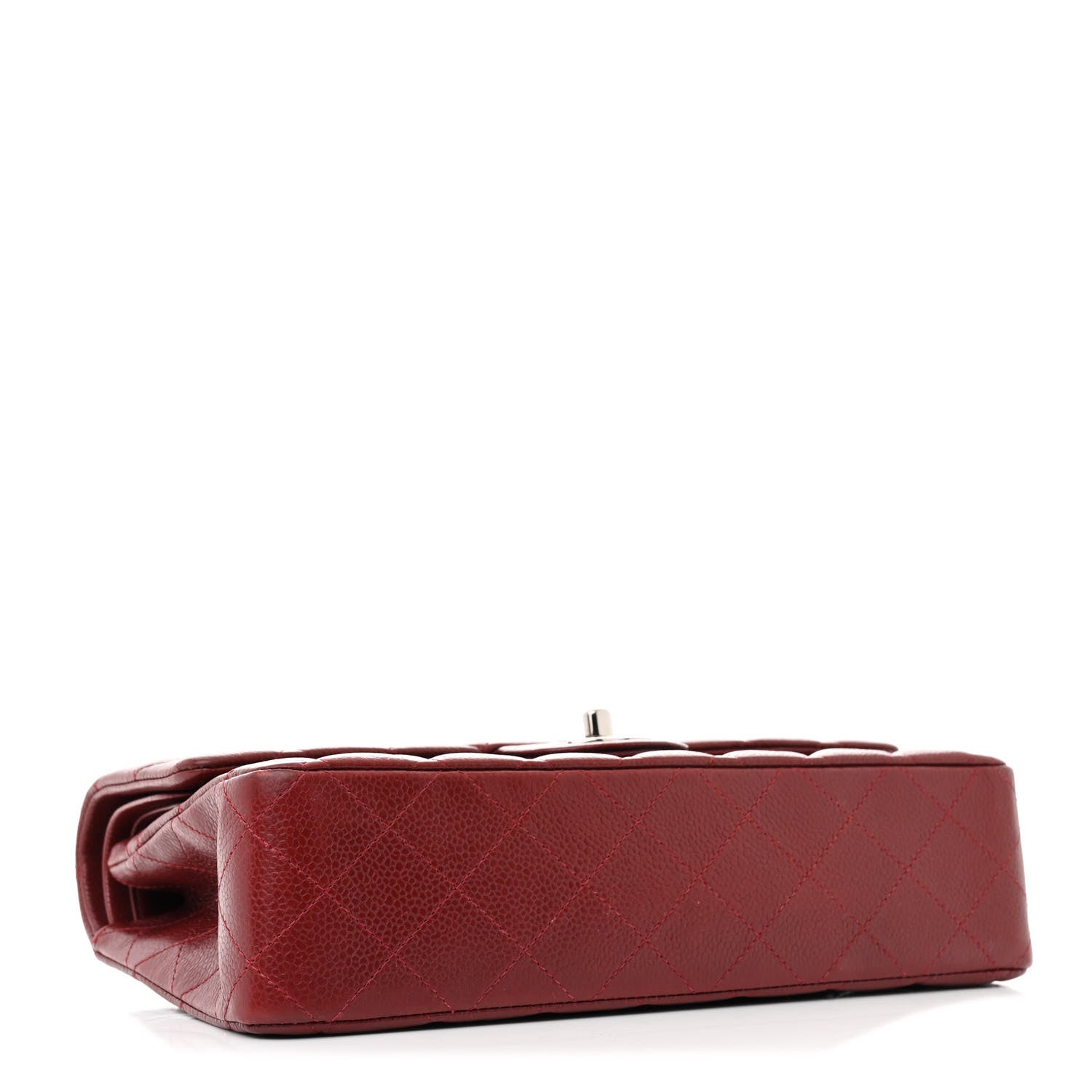 Chanel Caviar Quilted Medium Double Flap Burgundy 4 of 12