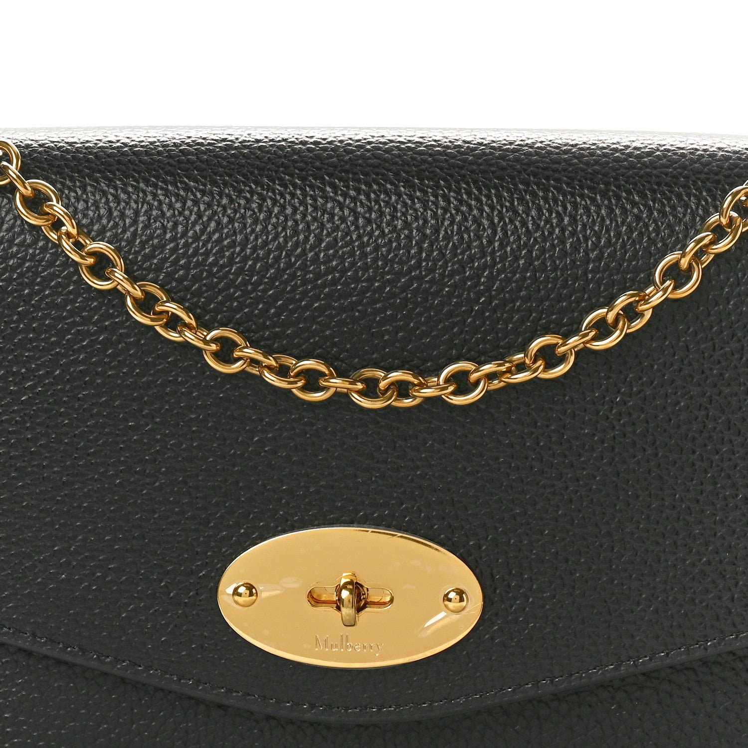 Mulberry Small Classic Grain Calfskin Small Darley Black 7 of 9