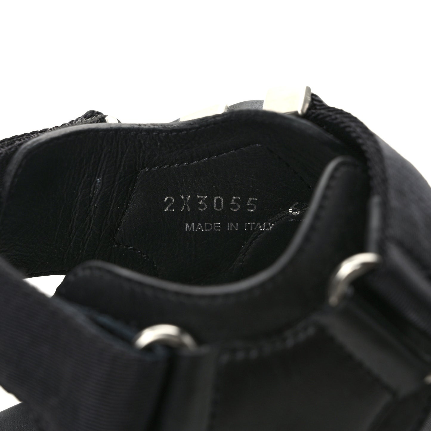 Re-Nylon Sporty Tape Mens Sandals 6 Black