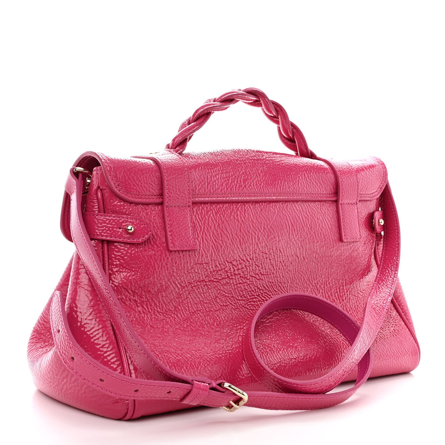 Spongy Patent Small Alexa Pink