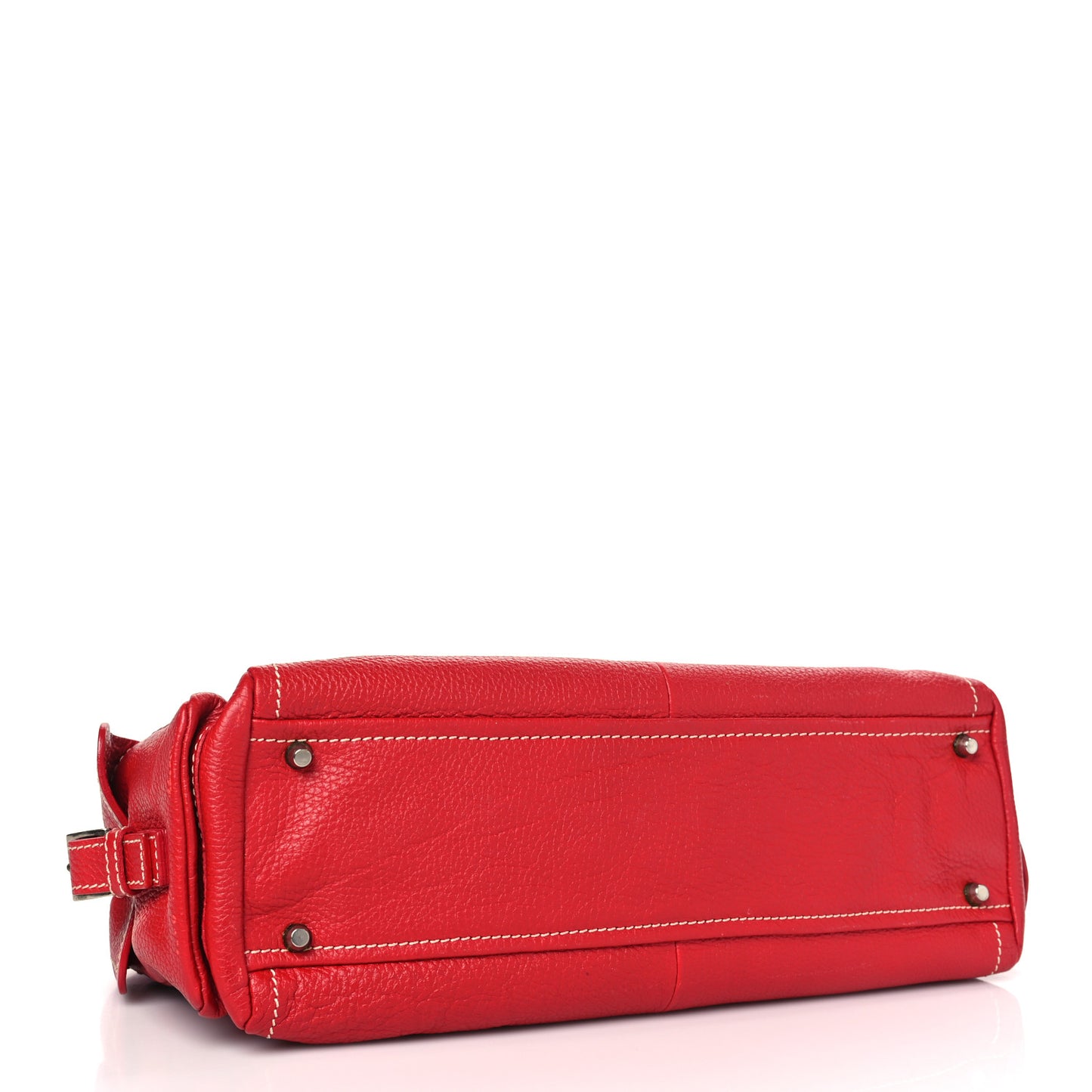 Vitello Daino Shoulder Bag Rosso