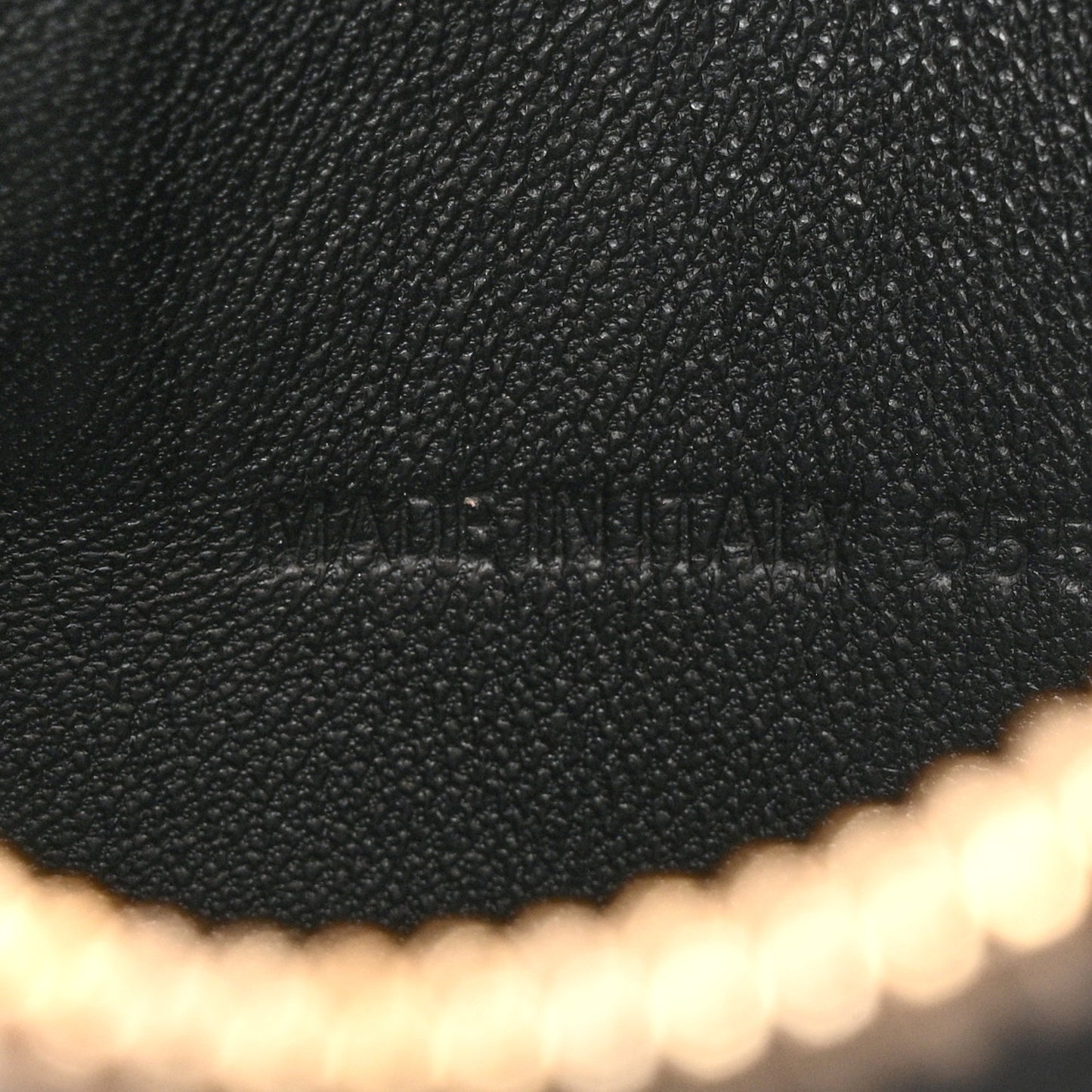 Grained Calfskin Neo Classic Gold Hardware Multipouch Black