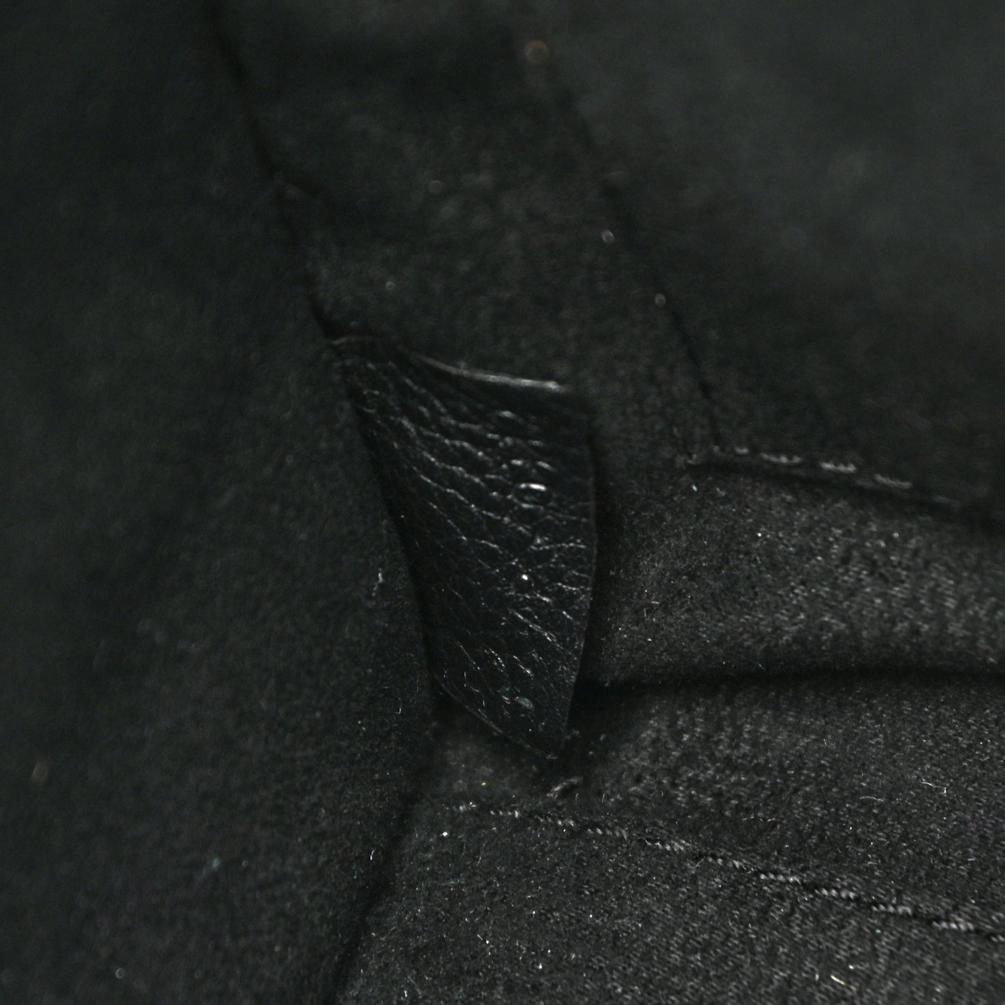 Drummed Calfskin Nano Luggage Black