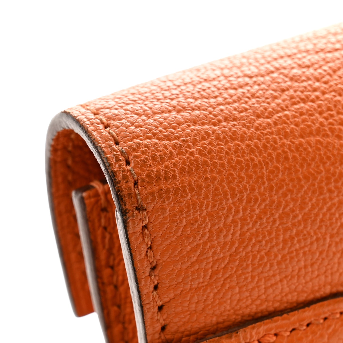 Chevre Mysore Kelly Longue Wallet Orange