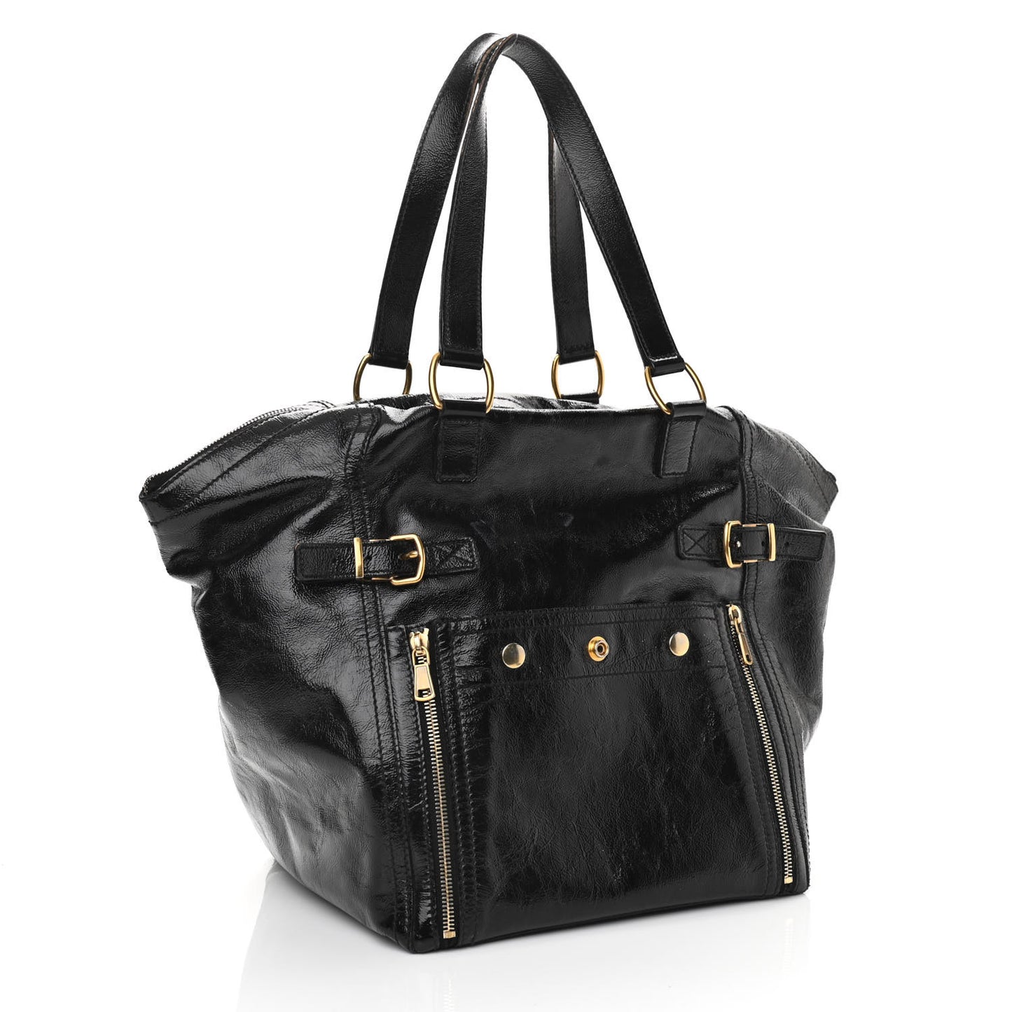 Patent Large Downtown Tote Black