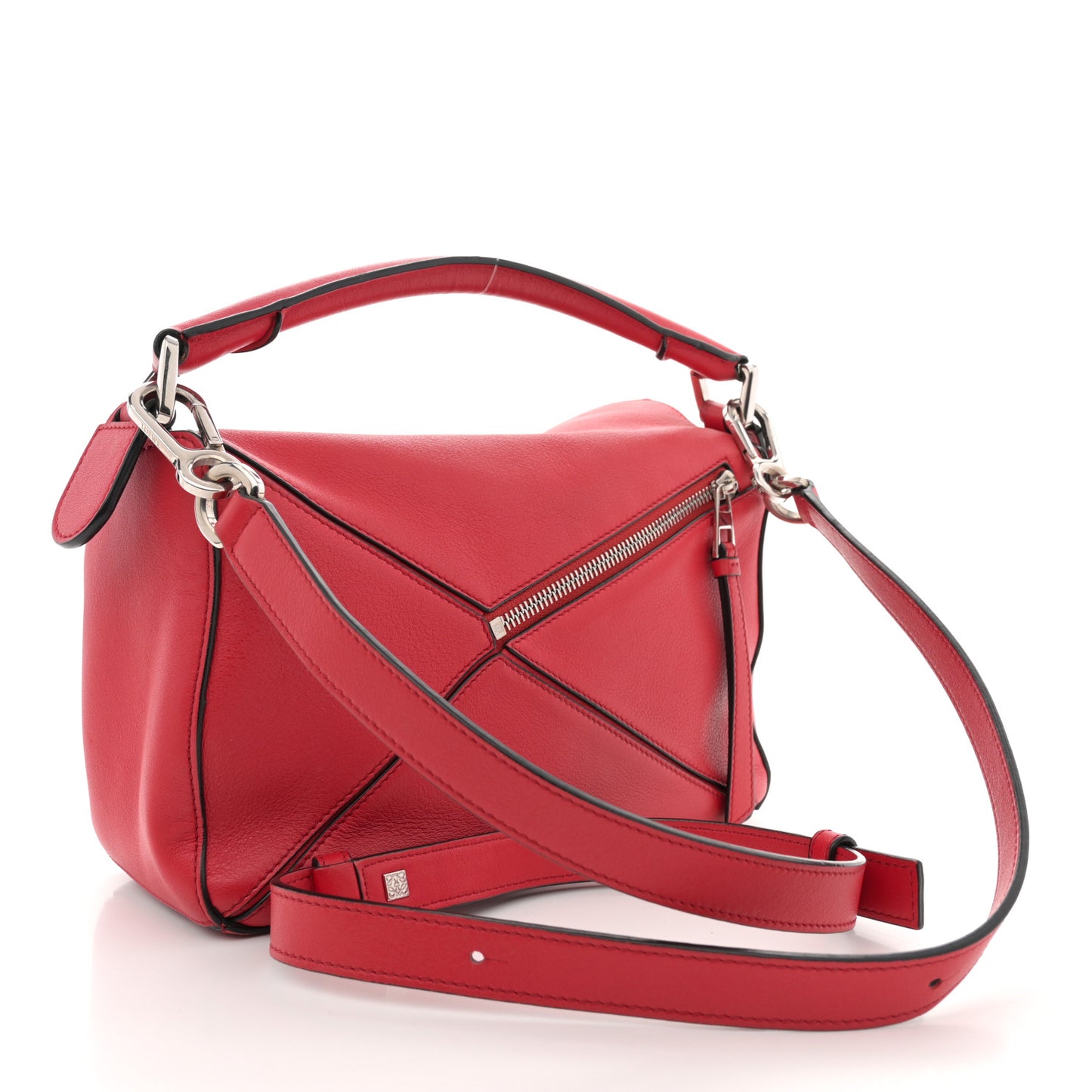 Calfskin Small Puzzle Bag Scarlet