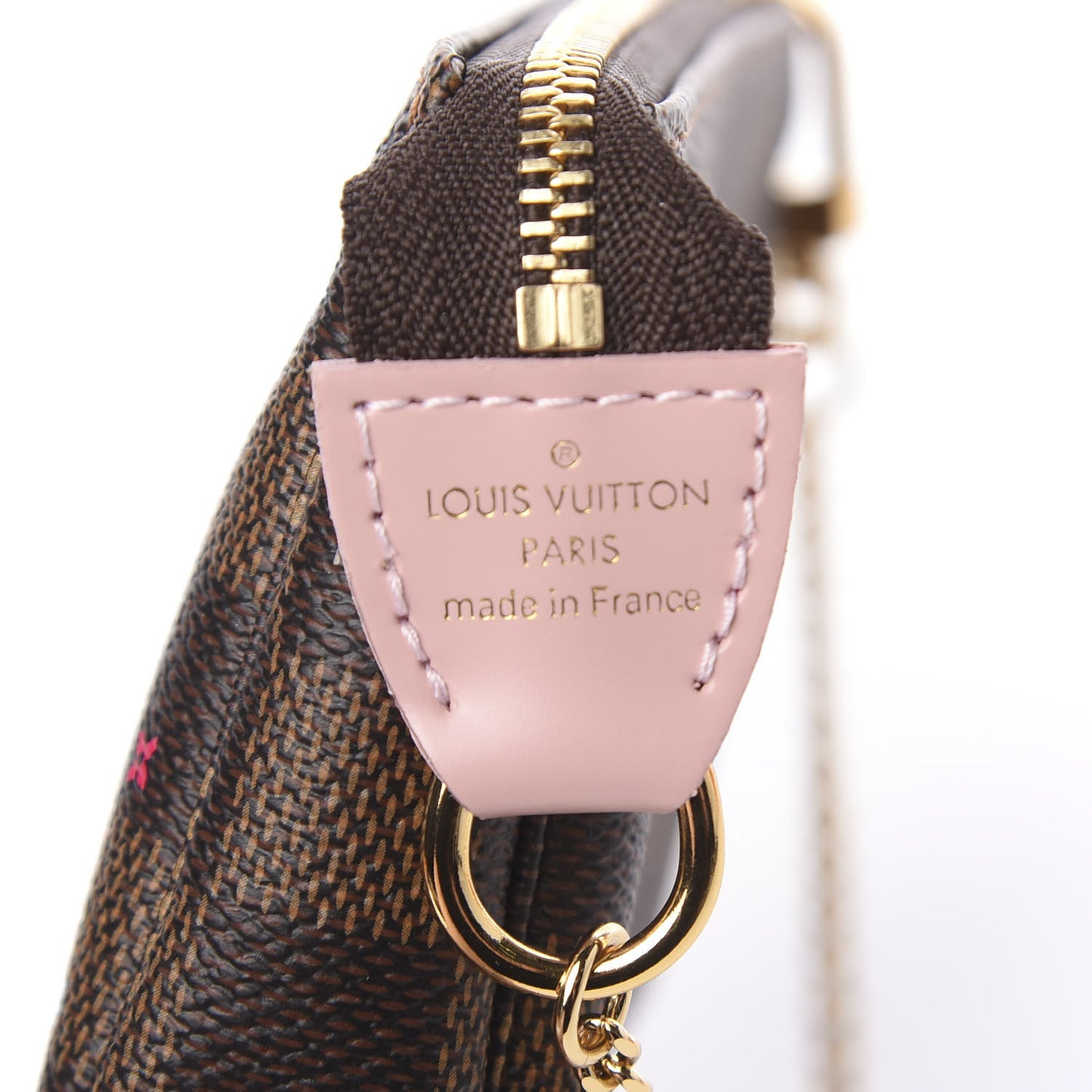 Damier Ebene 2020 Christmas Animation Big Wheel Mini Pochette Accessories Rose Ballerine