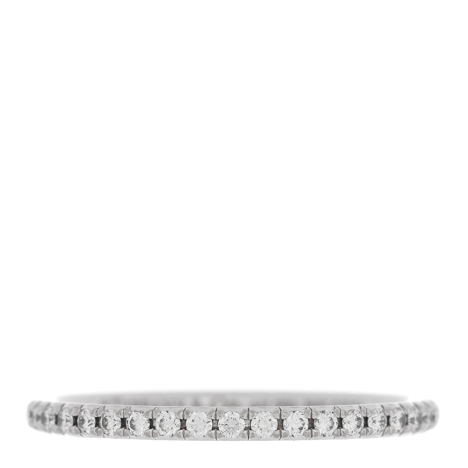 Tiffany Platinum Diamond Metro Full Eternity Band Ring 49 5 1 of 4