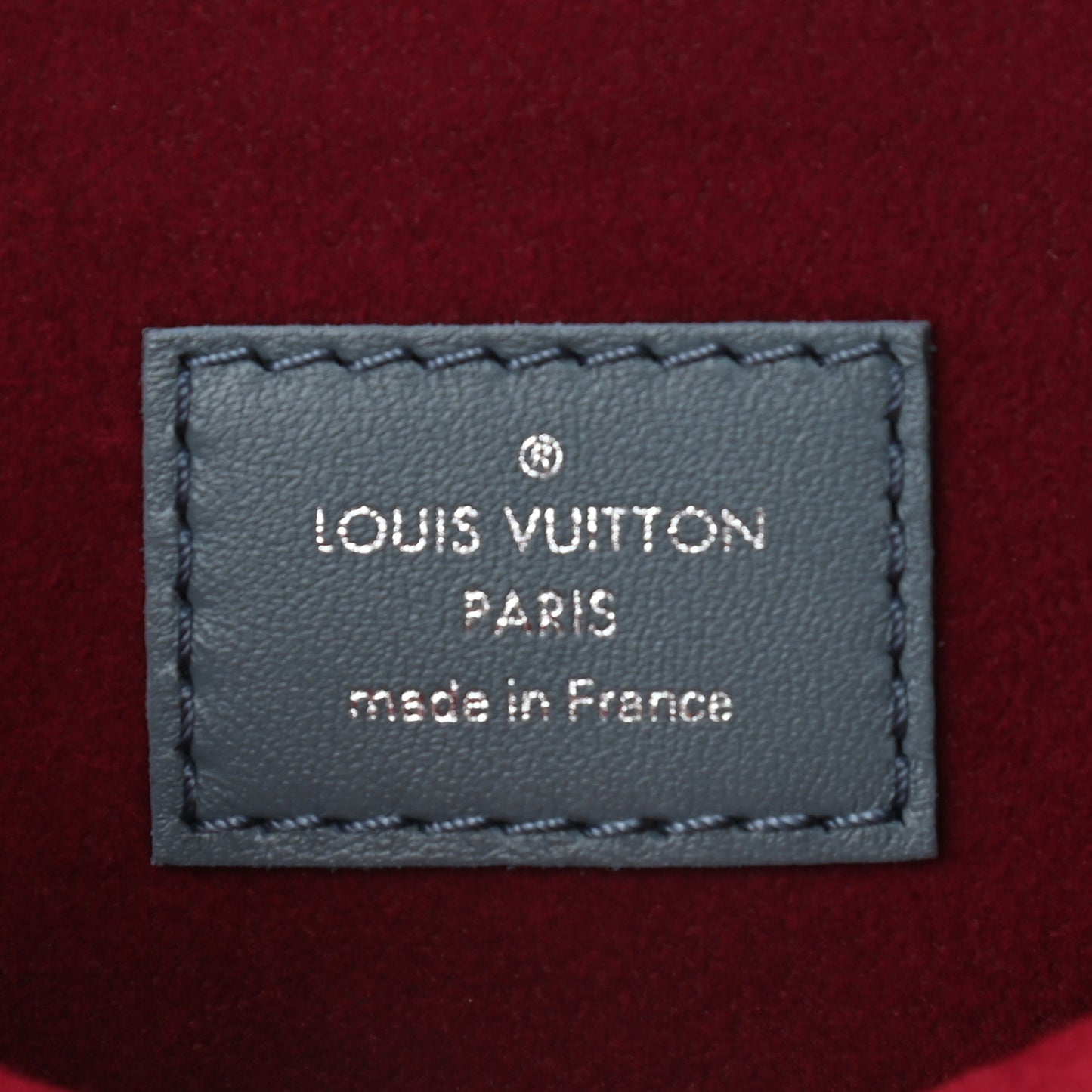 Lambskin Embossed Monogram Coussin PM Blue Glacier