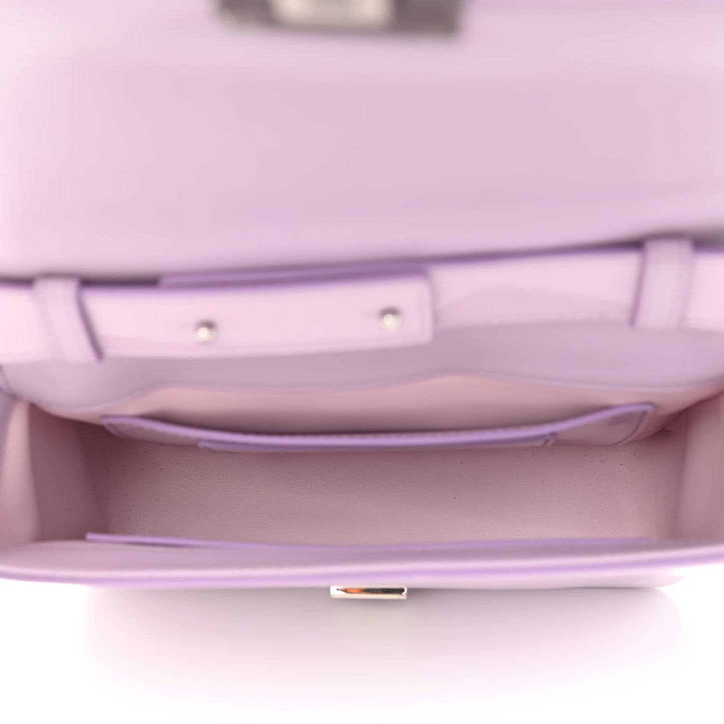 Patent 4G Medium Padded Crossbody Bag Lilac