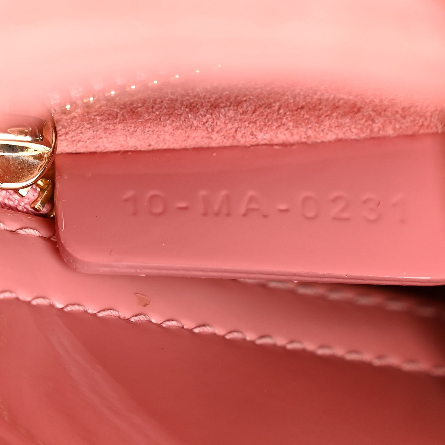 Patent Cannage Small Lady Dior Pink