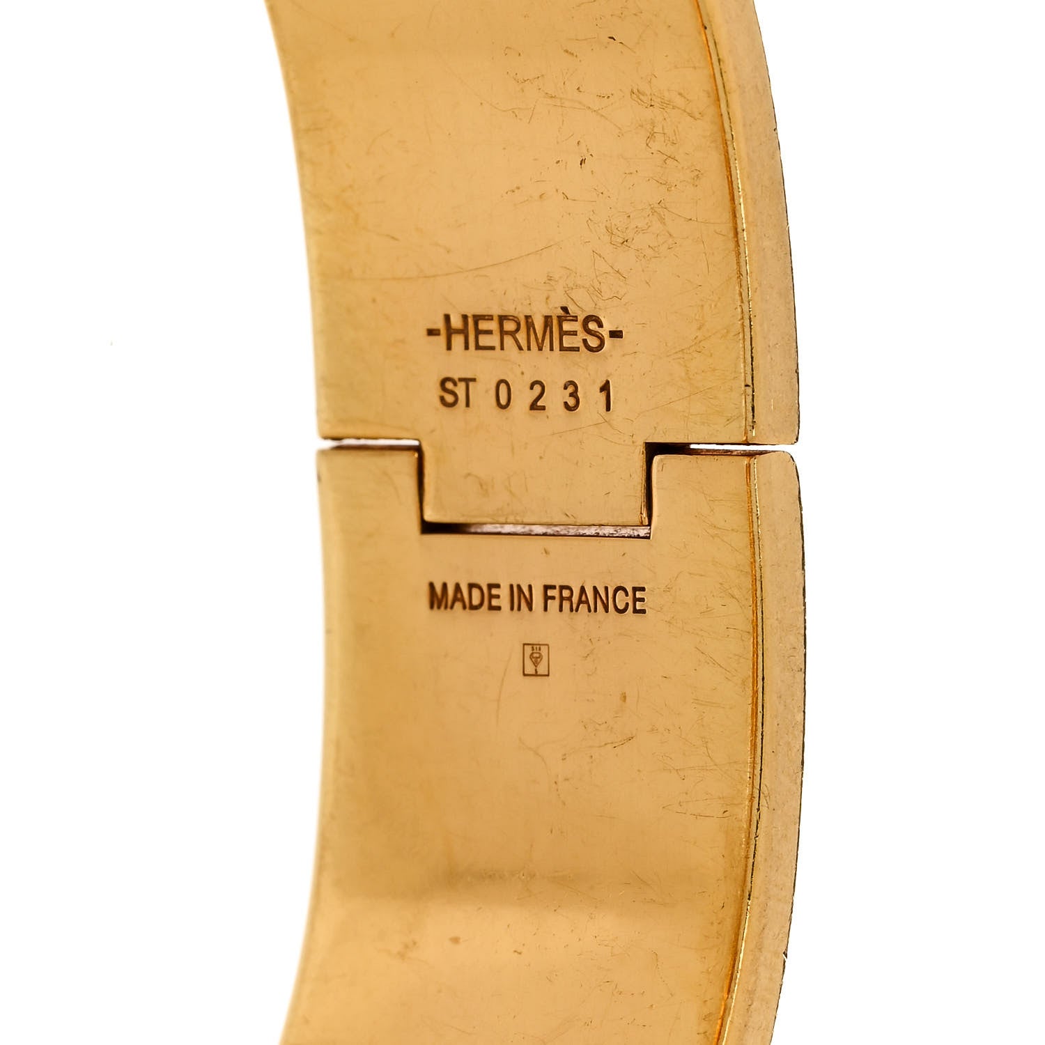 Hermes Enamel Wide Clic Clac H Bracelet PM Marron Glace 4 of 5