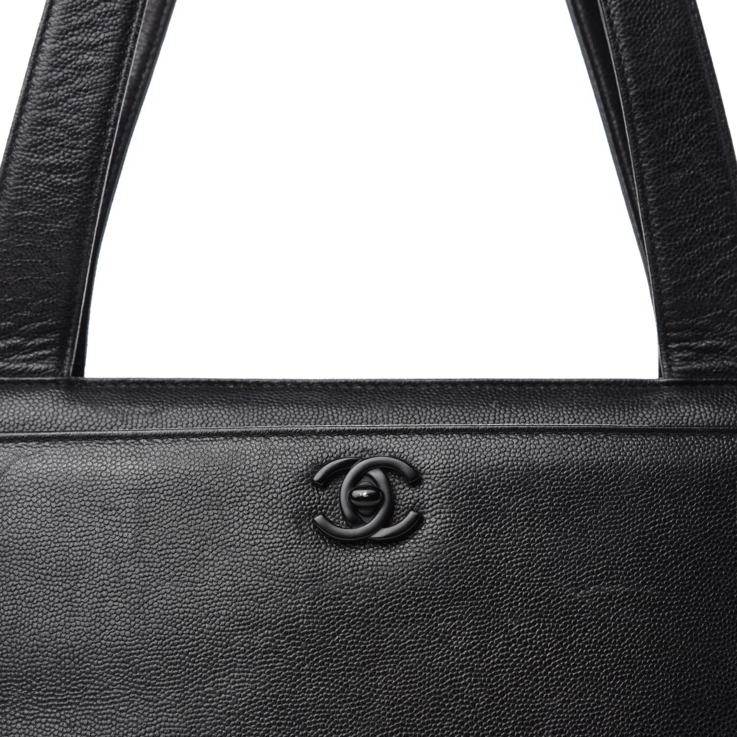 Caviar Small Shopping Tote Black