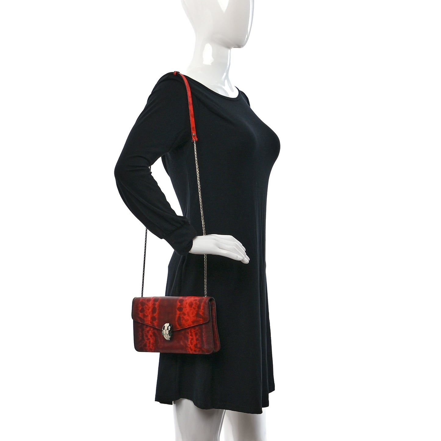 Karung Serpenti Forever Small Shoulder Bag Red