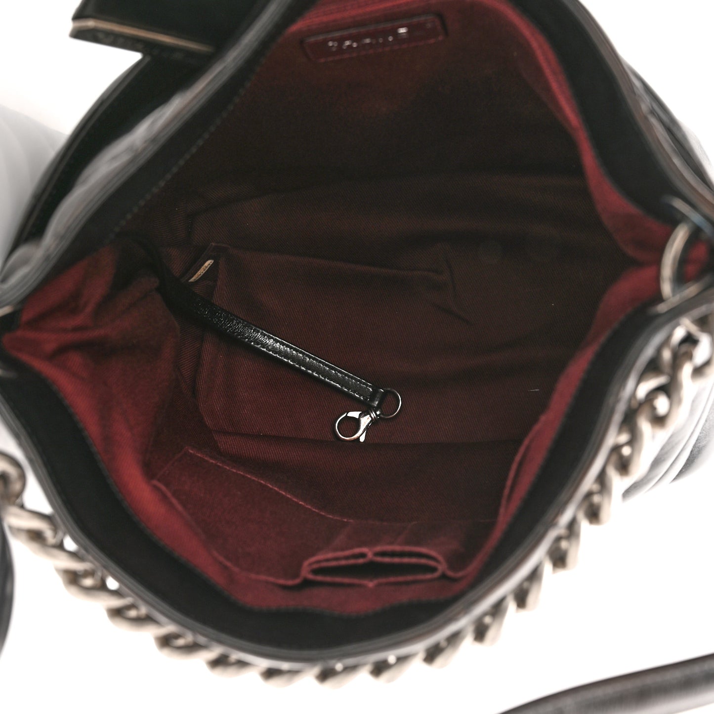 Aged Calfskin Quilted Mad About Quilting Small Hobo Black