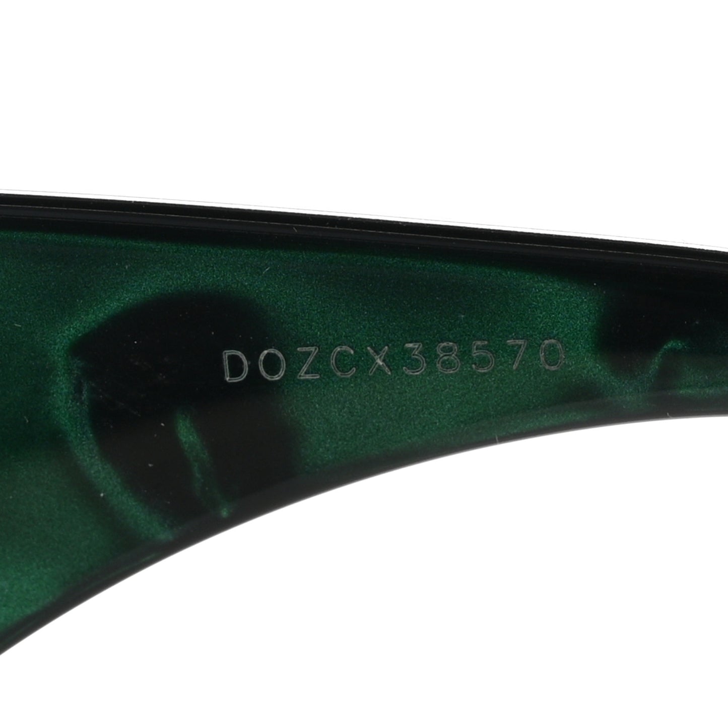 Acetate Square Frame Sunglasses GG0956S Green Black