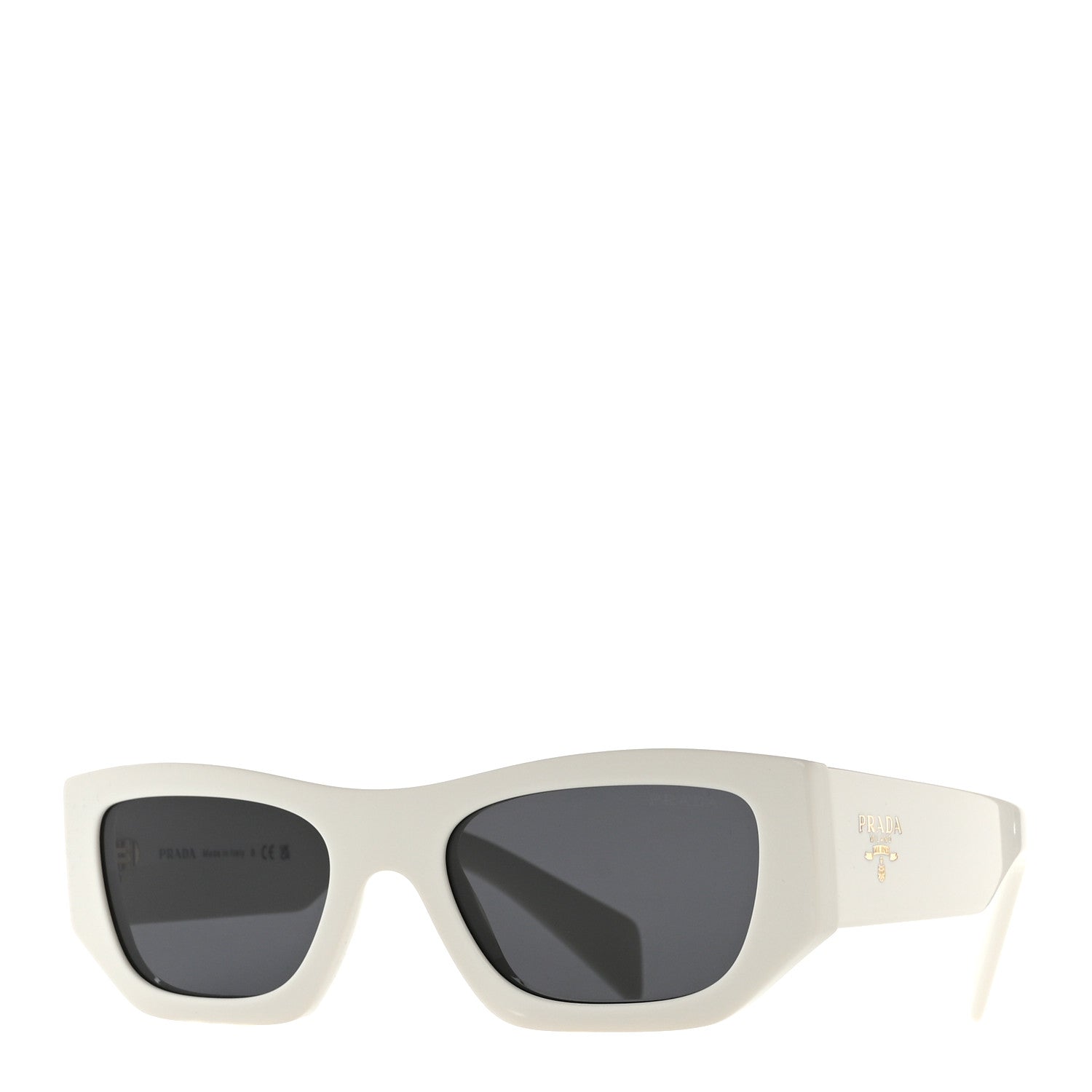Prada Acetate Pillow Sunglasses SPR A01 White 1 of 7