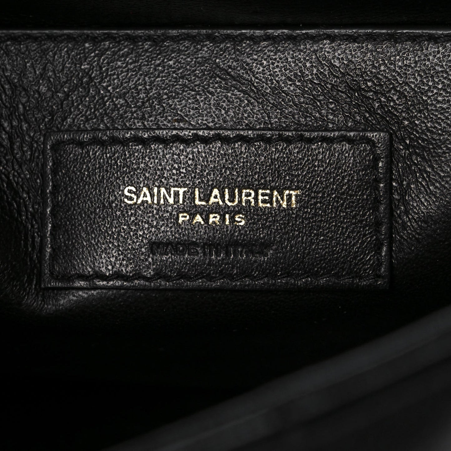 Lambskin Matelasse Monogram Large Vicky Chain Bag Black