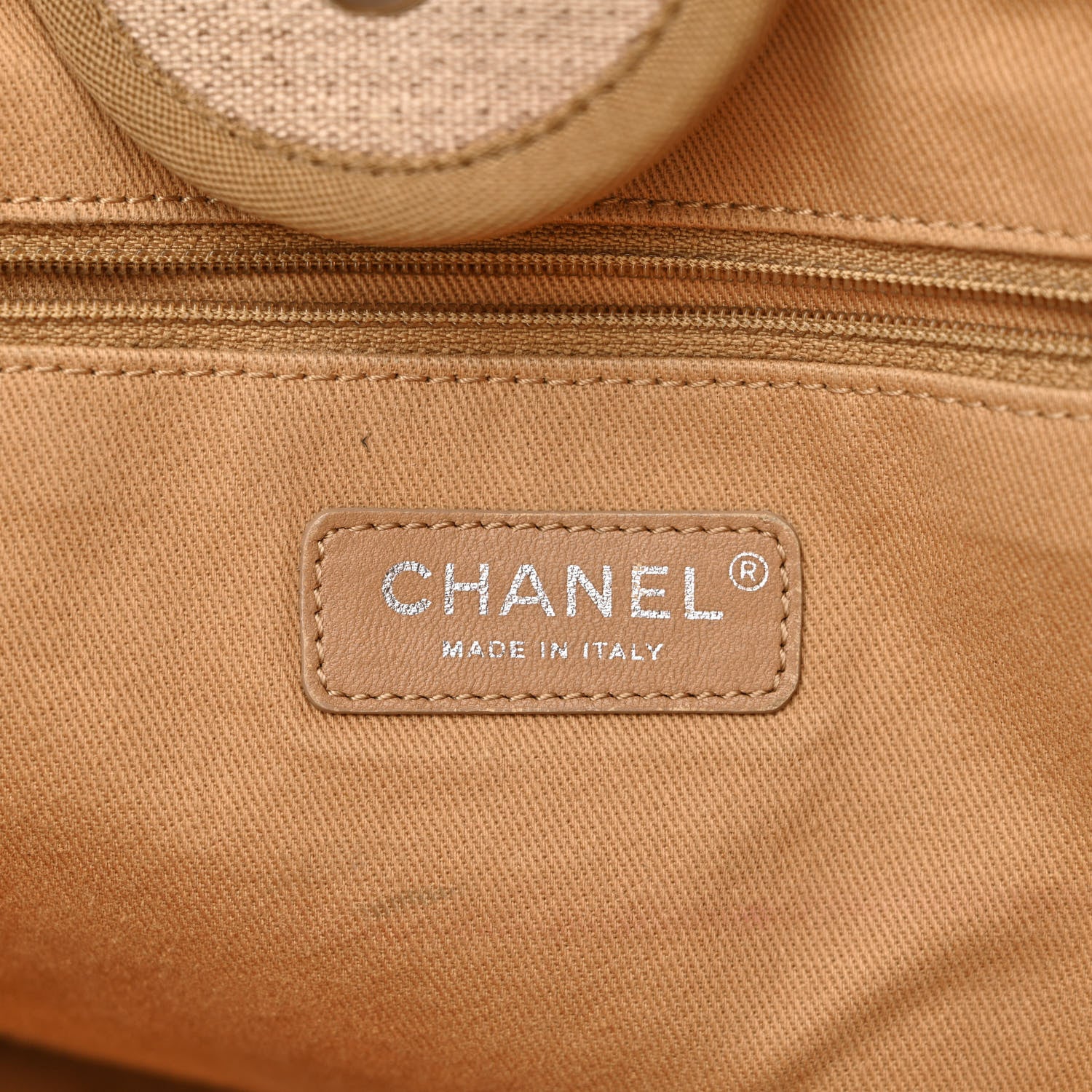 Chanel Canvas Large Deauville Tote Ecru 6 of 15