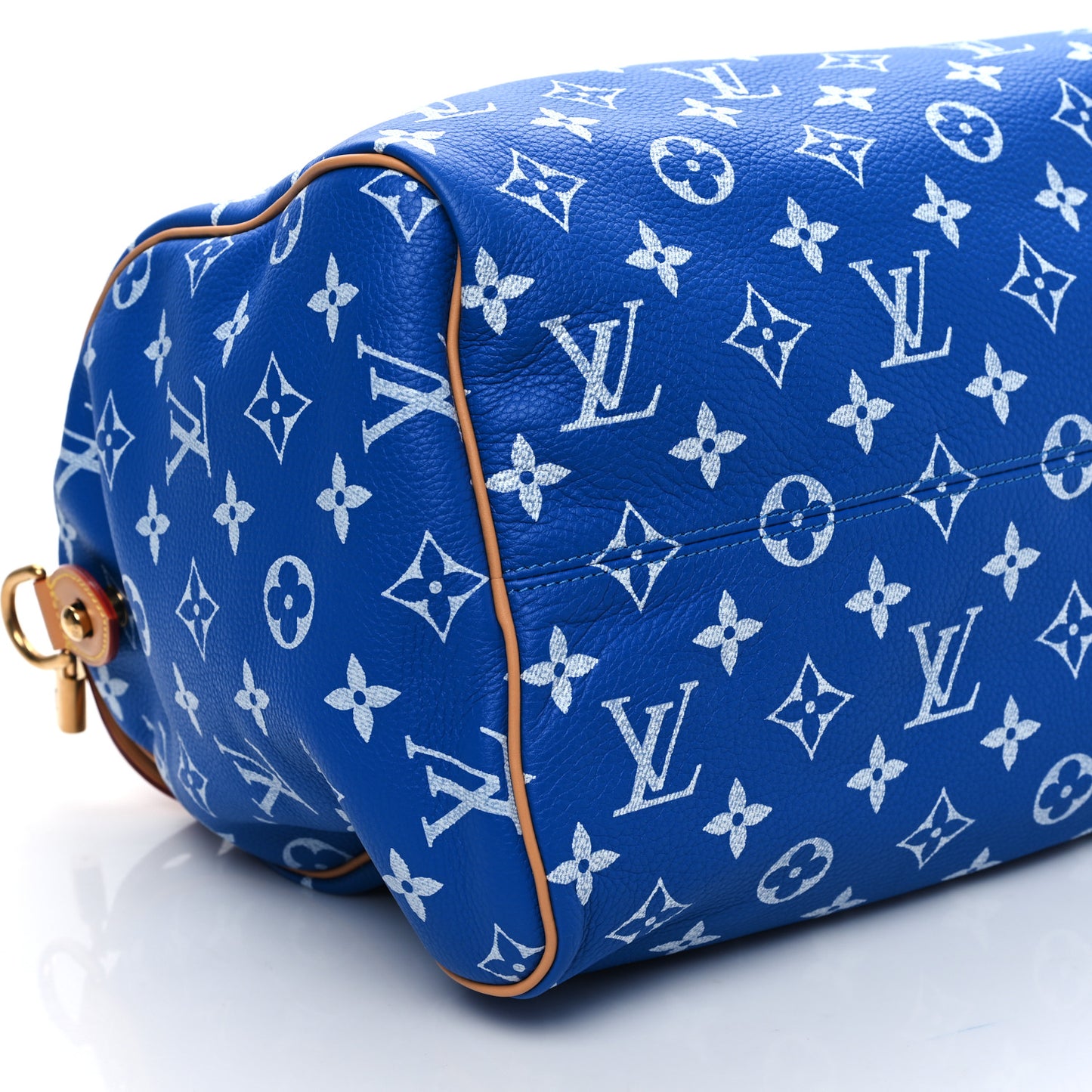 Calfskin Monogram Speedy P9 Bandouliere 40 Blue