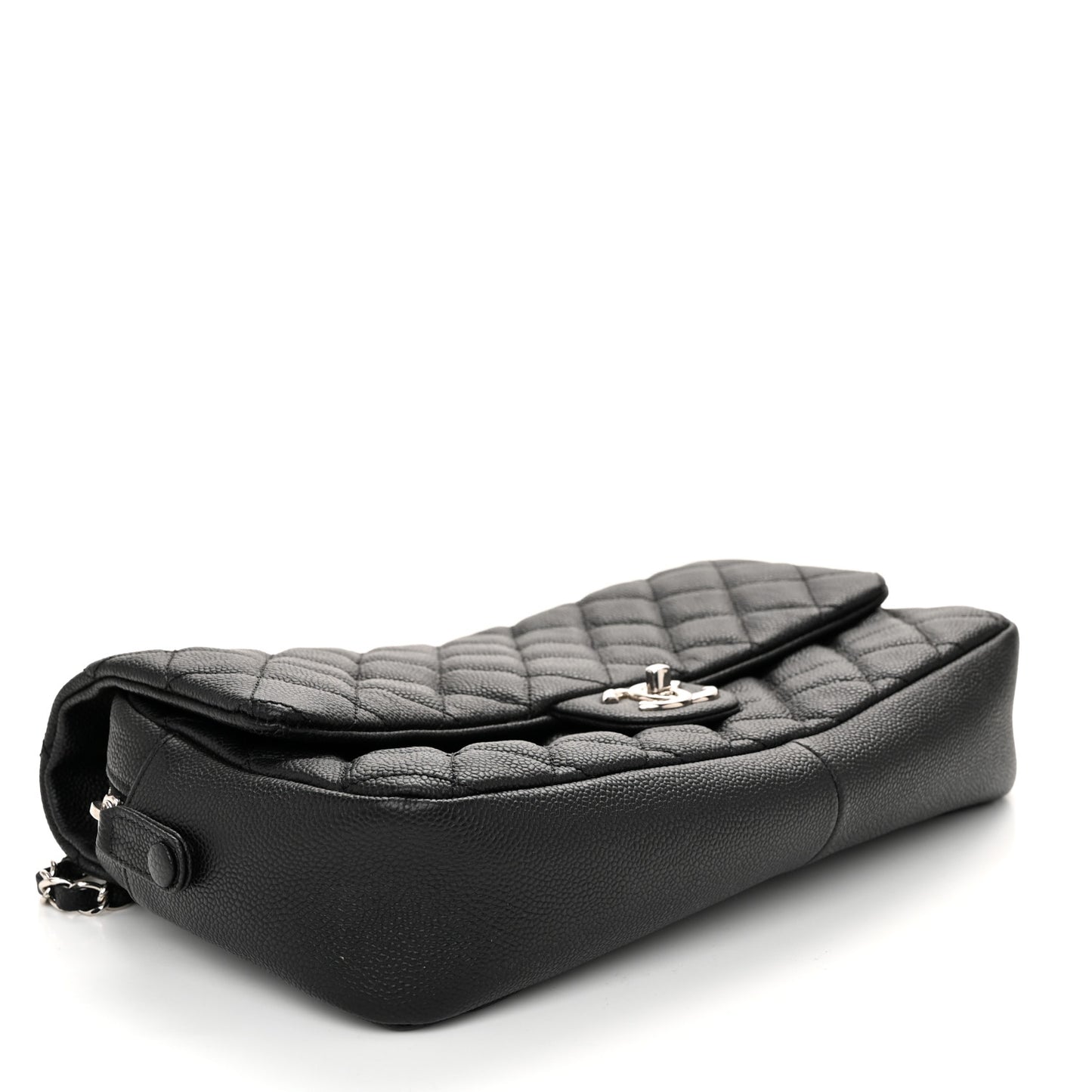 Caviar Quilted Jumbo Easy Flap Black