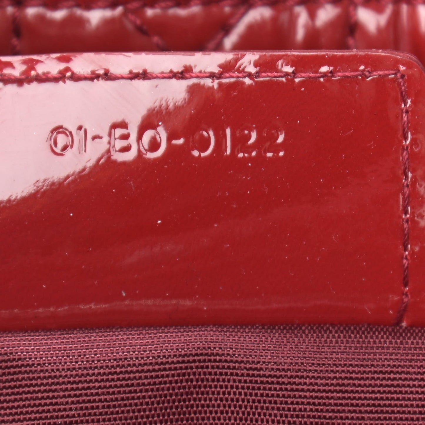 Patent Cannage Large Dior Soft Shopping Tote Red