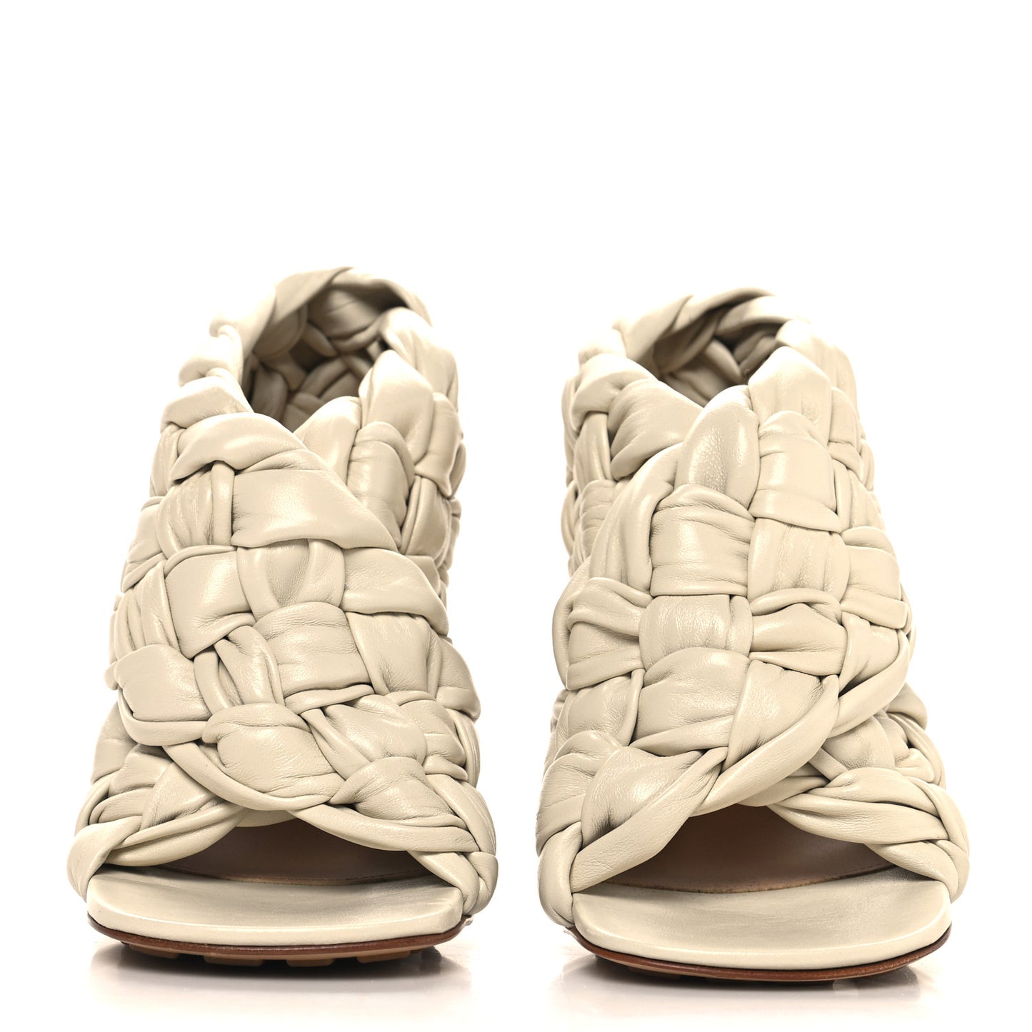 Shiny Nappa Intrecciato The Board Sandals 35 Wax