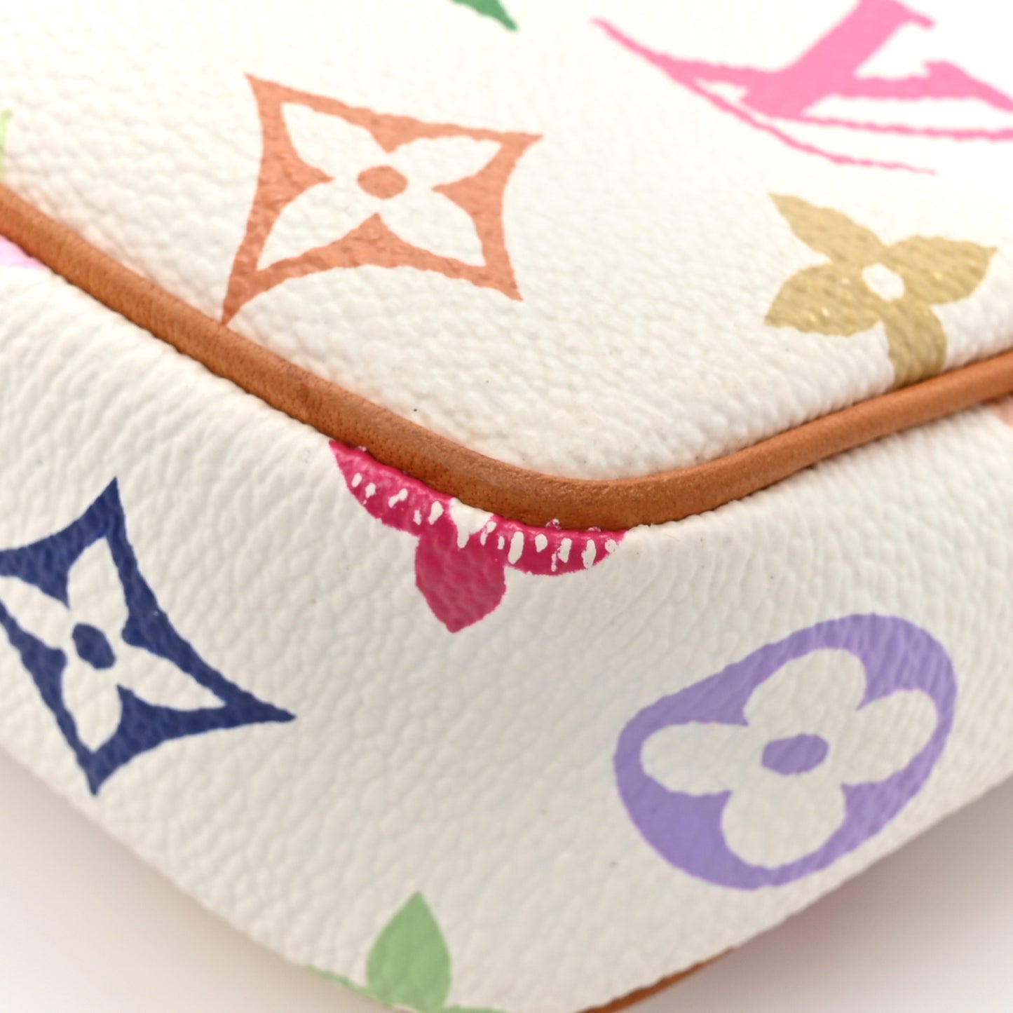 Monogram Multicolor Pochette Accessories White