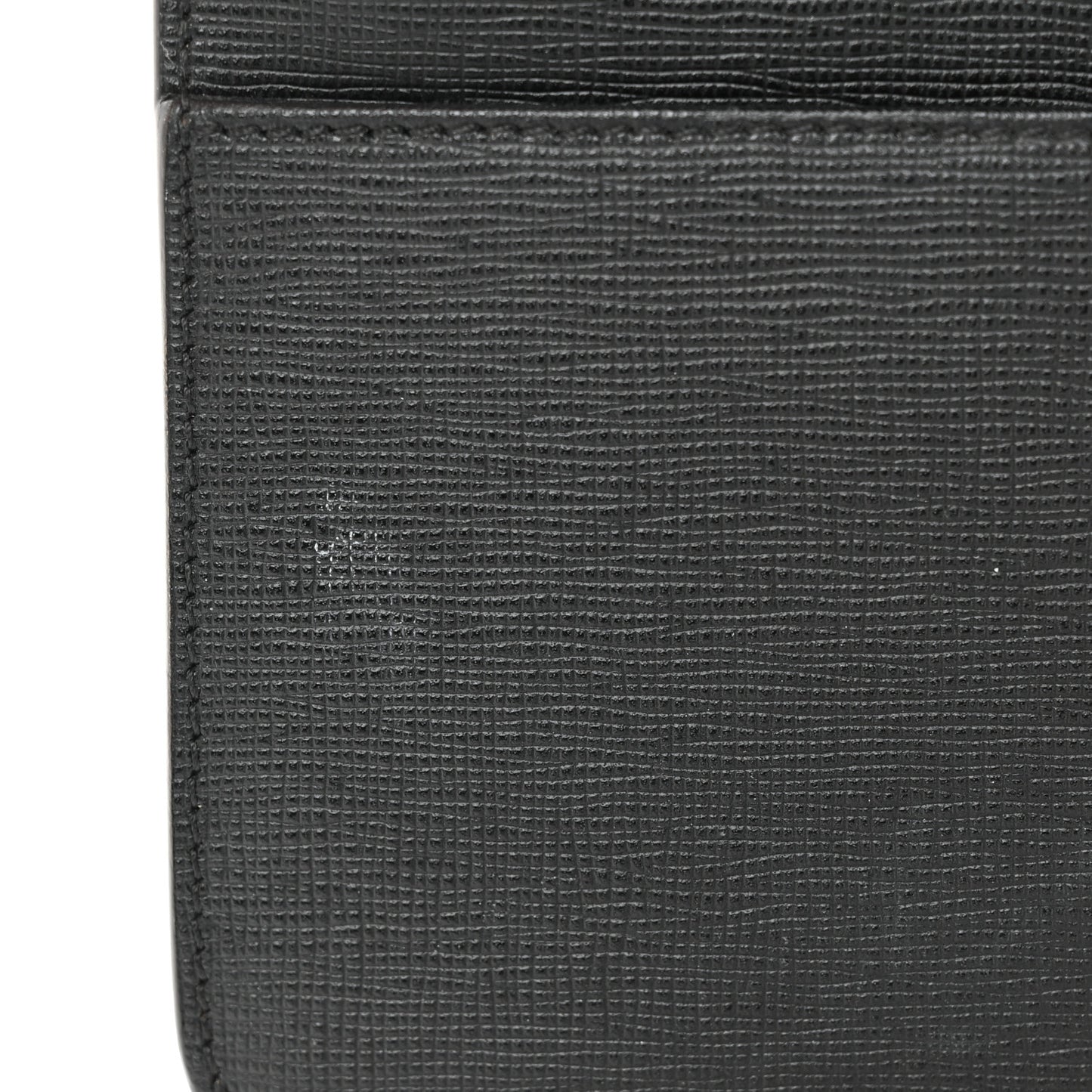 Vitello Elite Mink Fur Studded Karlito Tube Wallet on Chain Black