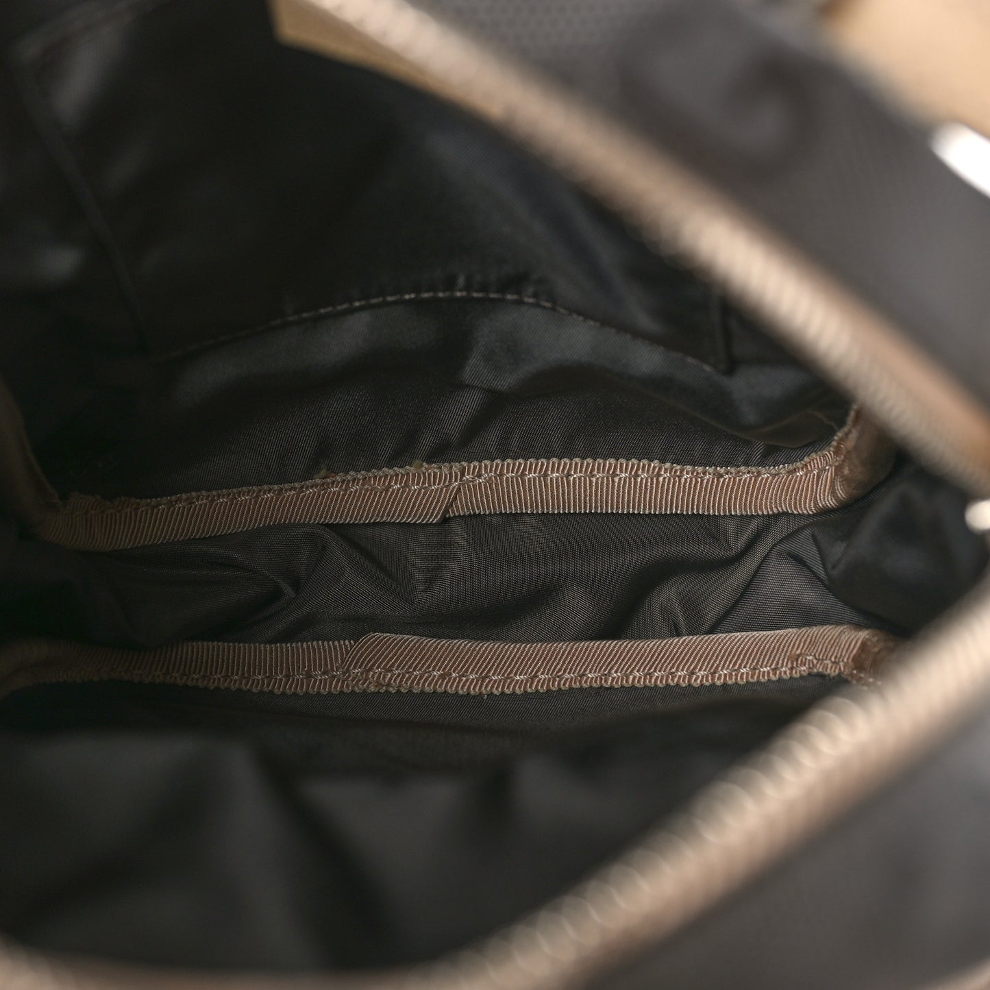 Econyl Nylon Monogram Off The Grid Shoulder Bag Graphite Grey New Plaster
