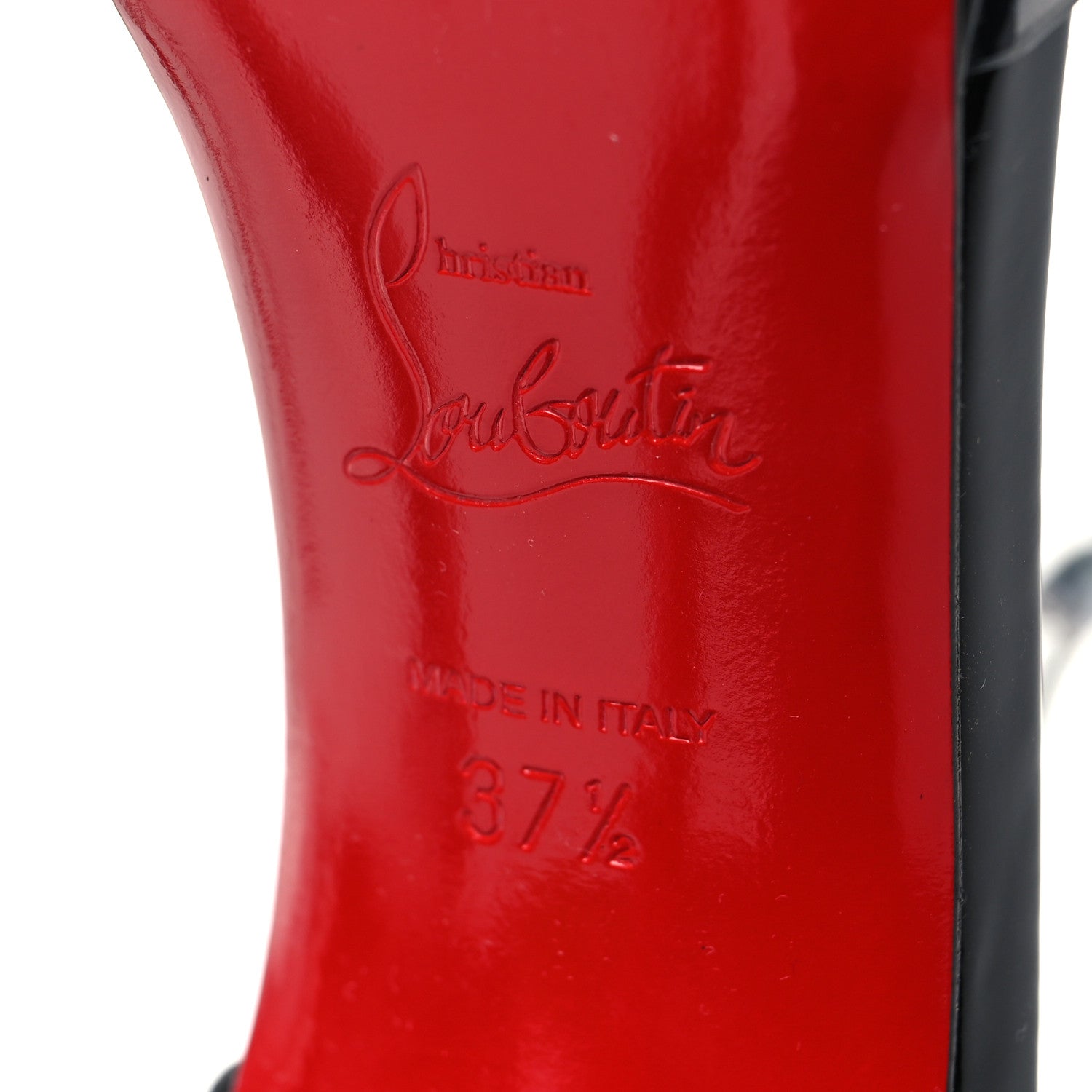 Christian Louboutin PVC Degratina Frou 120 Pumps 37.5 Black 6 of 10