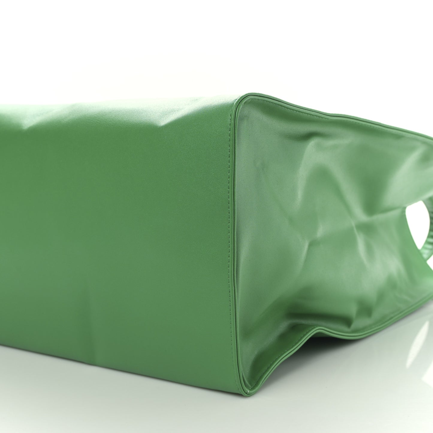 Vegan Leather Large Shopping Bag Greenscreen