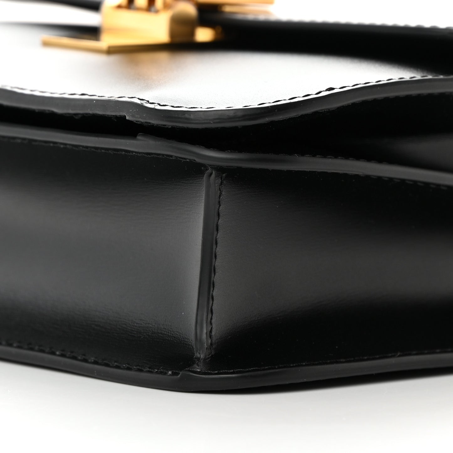 Box Calfskin Teen Classic Box Flap Bag Black