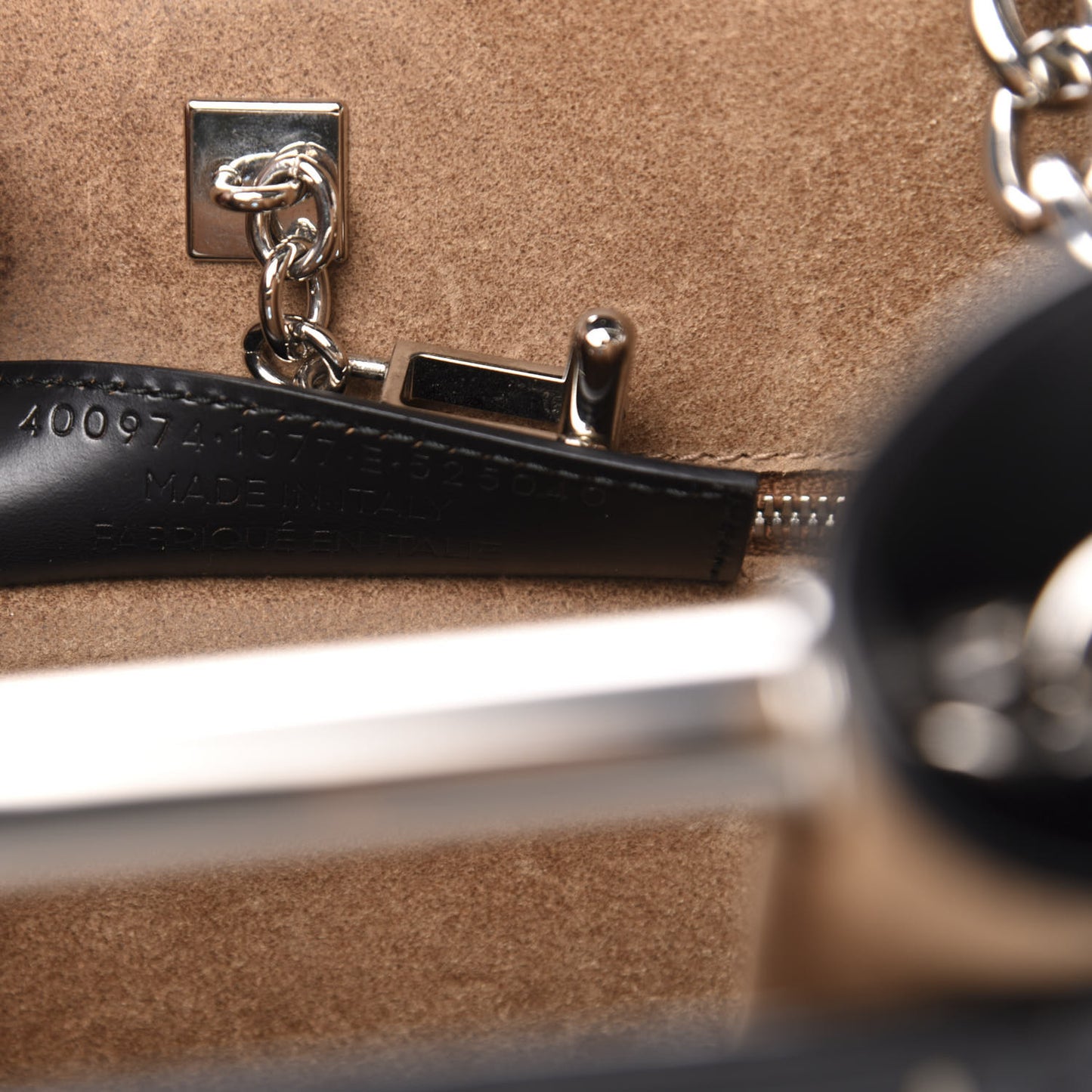 Calfskin Pickstitch Mini Top Handle Bucket Bag Black