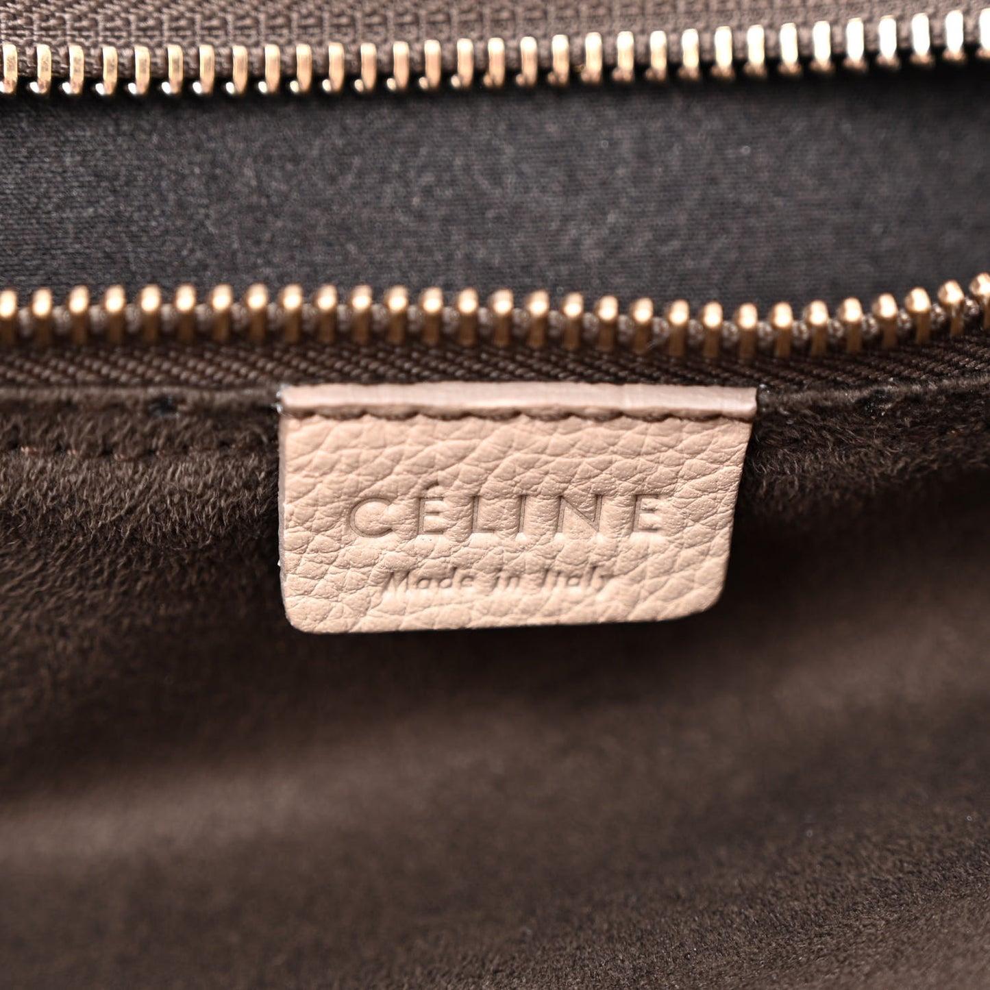 Drummed Calfskin Mini Luggage Dune