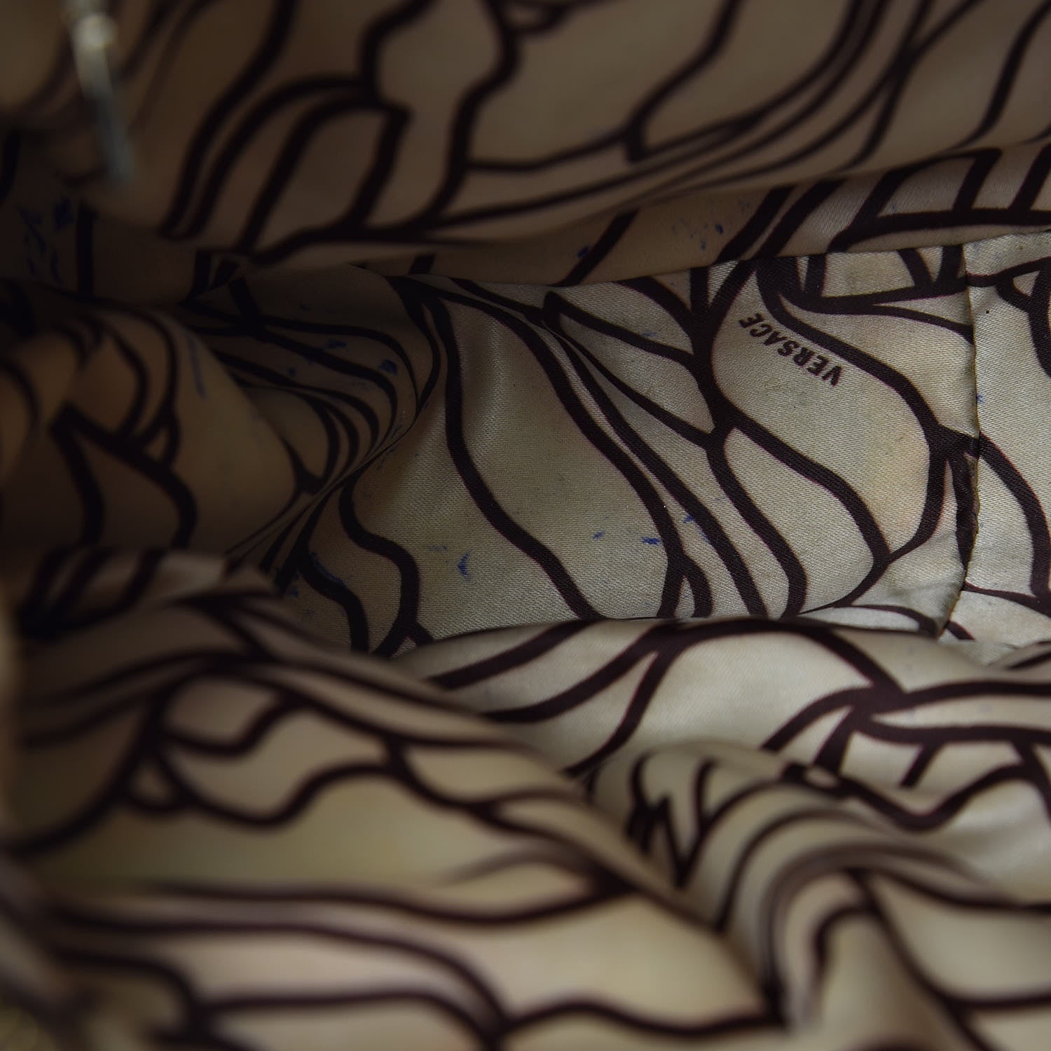 Versace Calfskin Shoulder Bag Brown 7 of 17