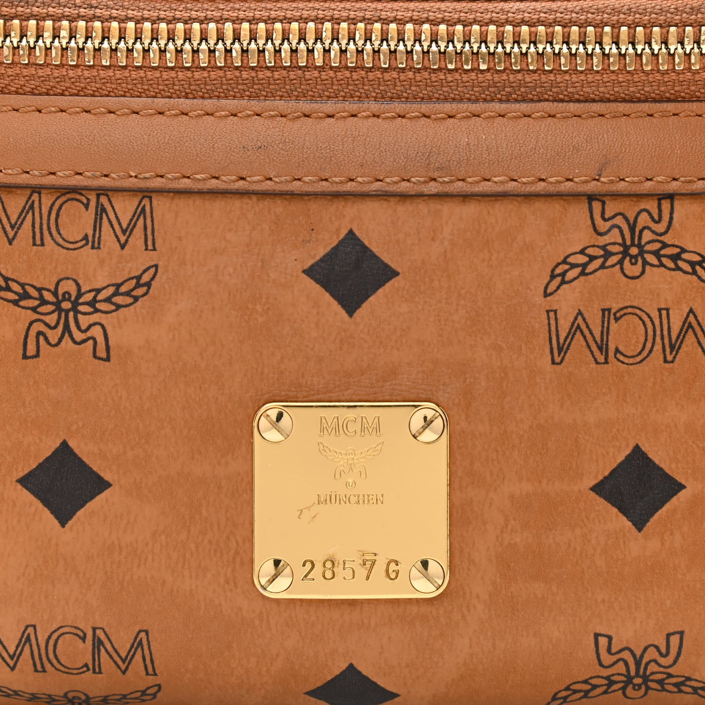 Visetos Small Fusten Belt Bag Cognac