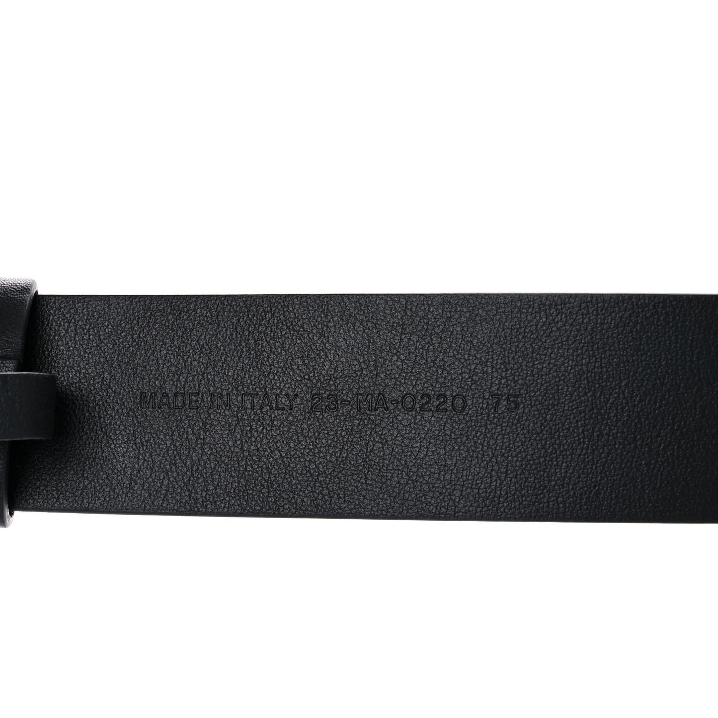 Calfskin Diorquake Belt 75 Black