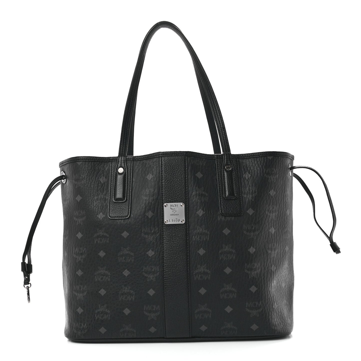 Visetos Medium Liz Reversible Shopper Tote Black