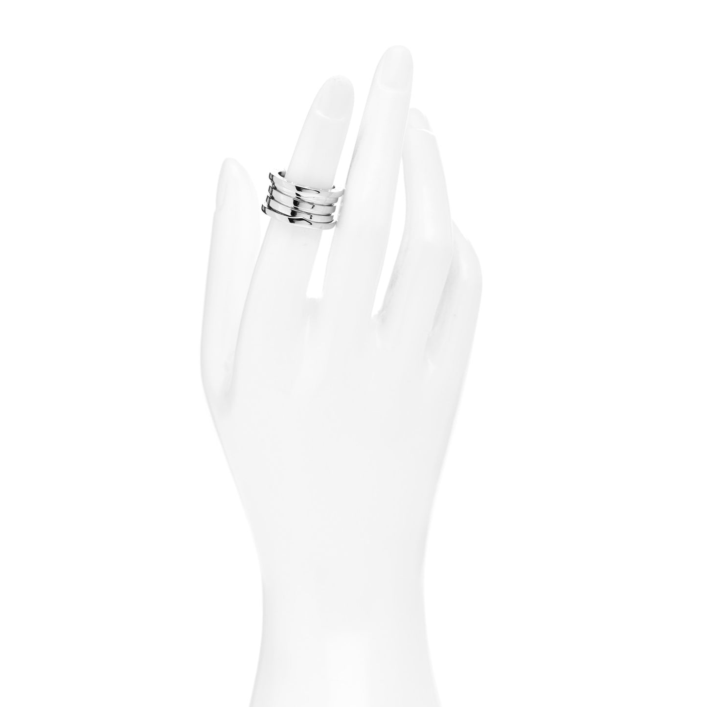 18K White Gold B.Zero1 Four-Band Ring 51 5.75