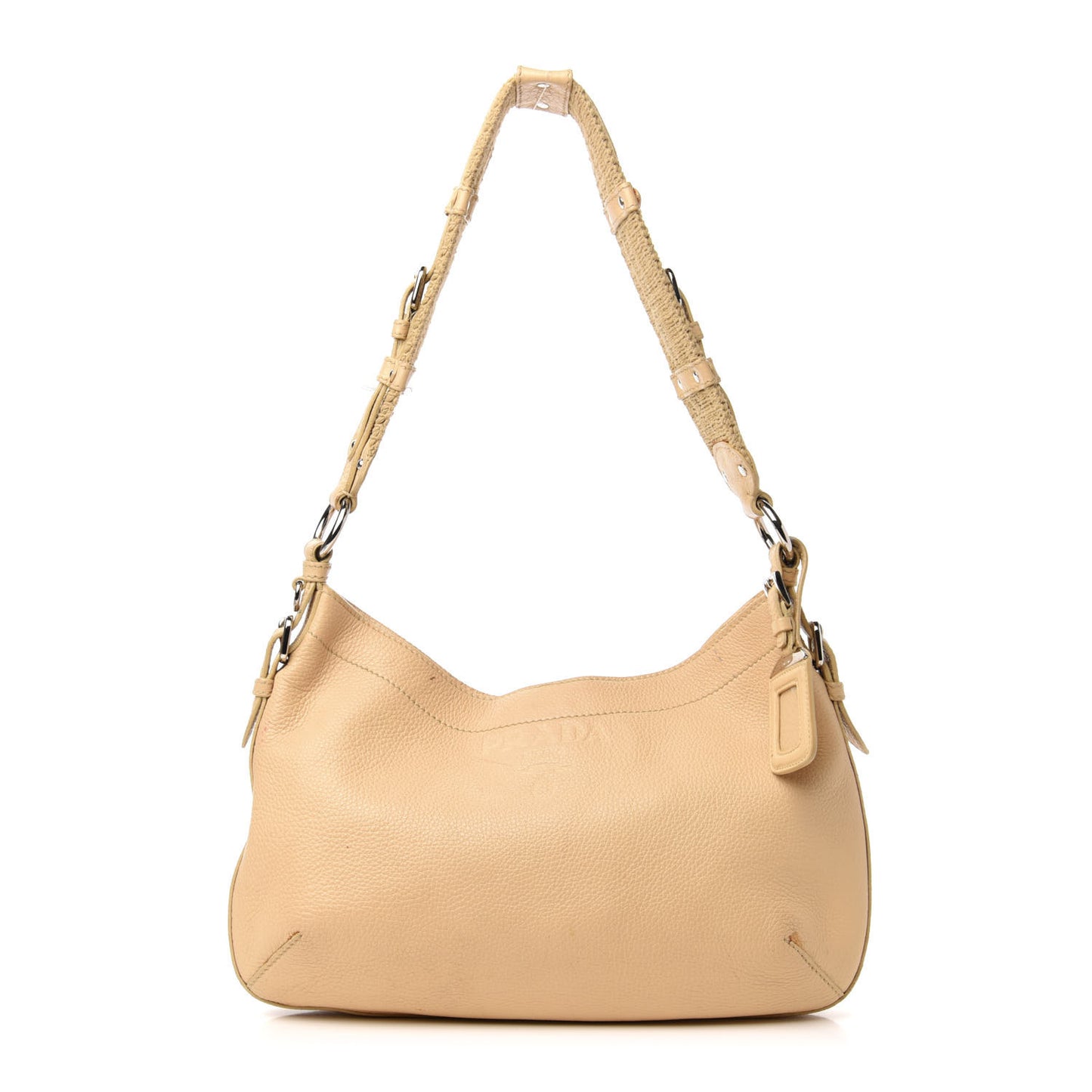 Vitello Daino Shoulder Bag Sabbia