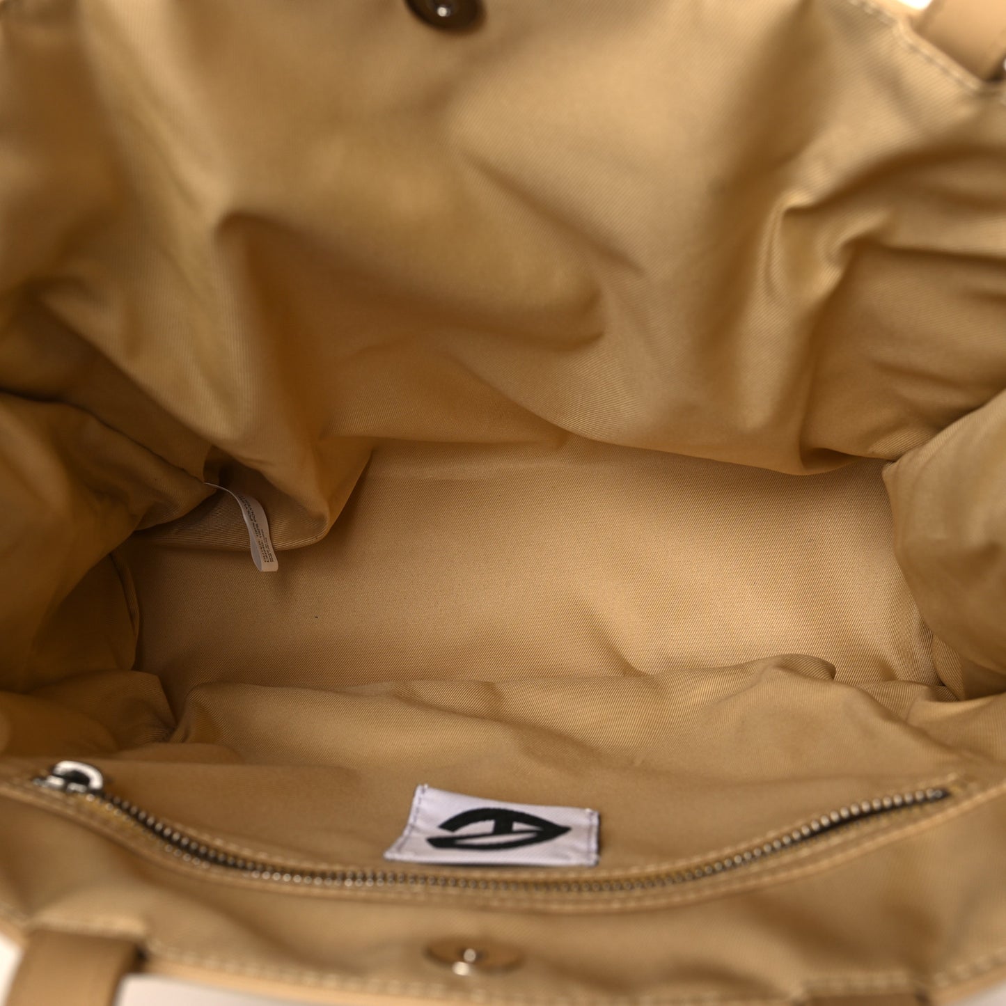 Vegan Leather Medium Shopping Bag Cream