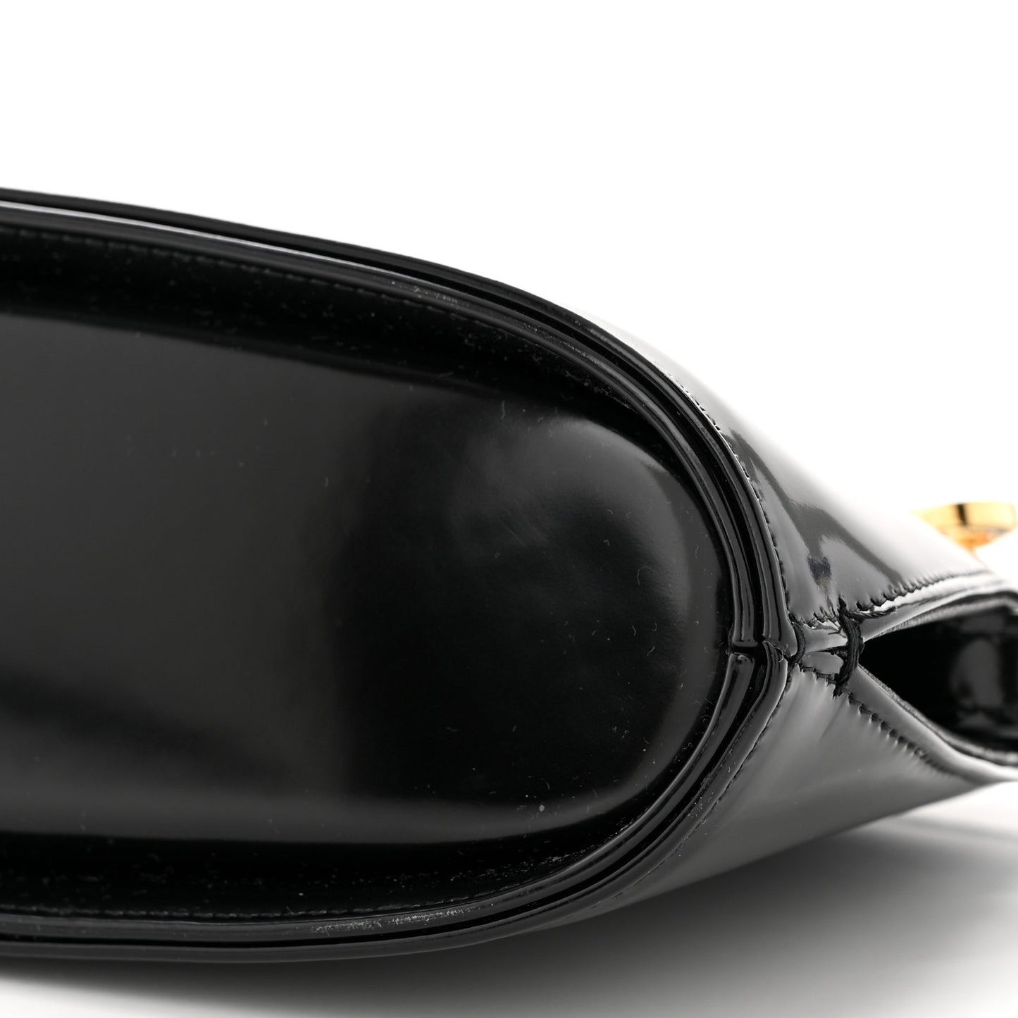 Brushed Off Calfskin Wanda East West Top Handle Bag Black