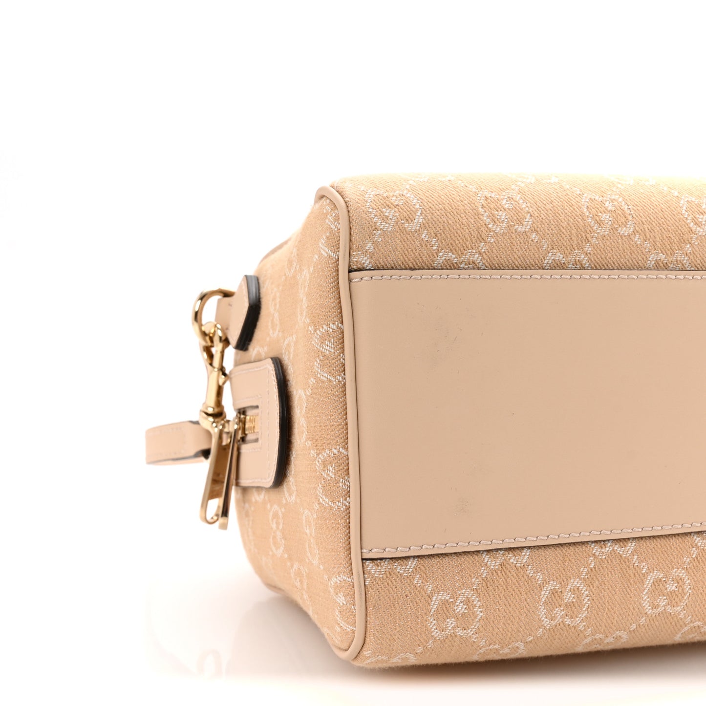 Summer Denim Calfskin GG Monogram Small Ophidia Top Handle Bag Souffle Rose